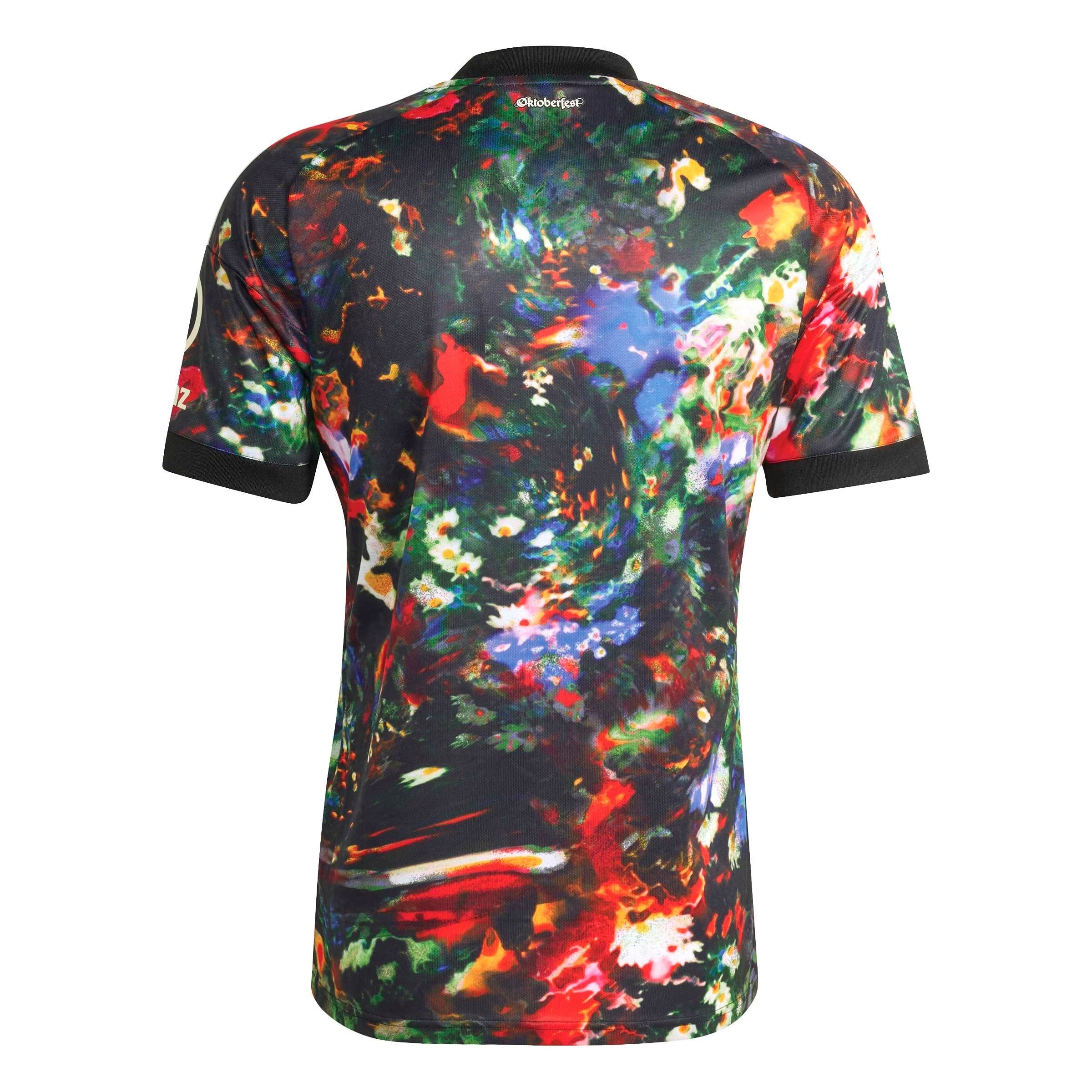 Black Painterly Graphic Fourth Fan Soccer Custom Jersey | Athletic Apparel Bayern Munich
