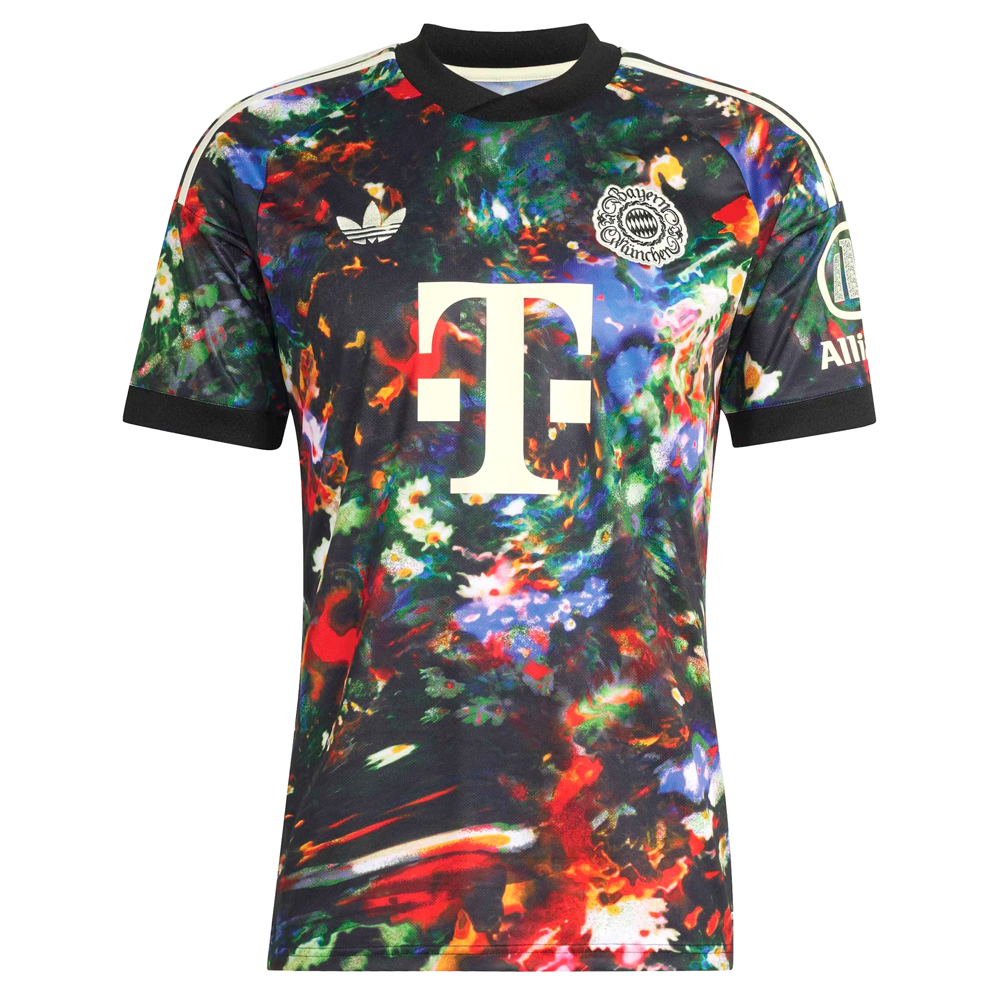 Black Painterly Graphic Fourth Fan Soccer Custom Jersey | Athletic Apparel Bayern Munich