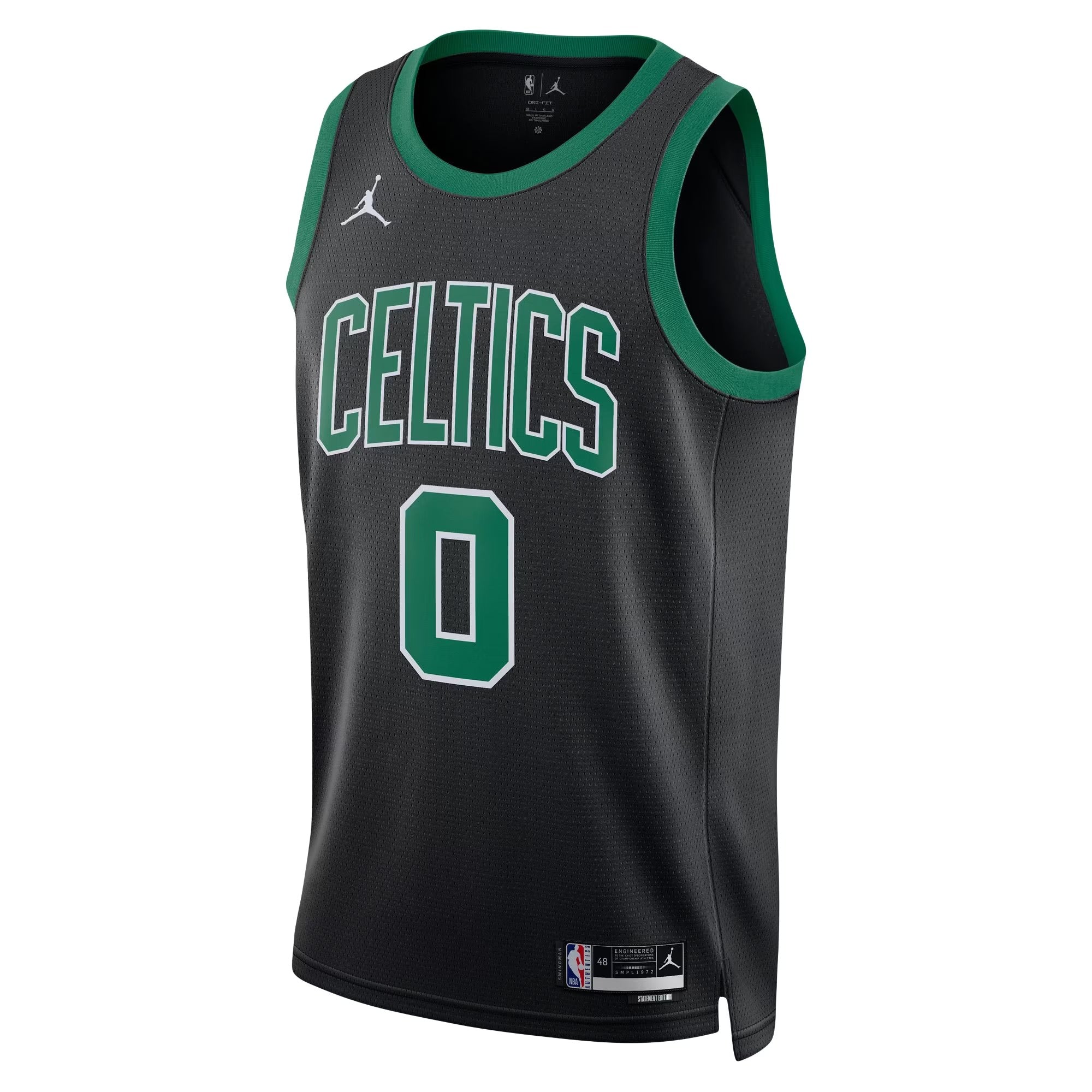 Black Pro Basketball Fan Jersey Tatum  | Standard Fit Alternate Team Apparel Celtics