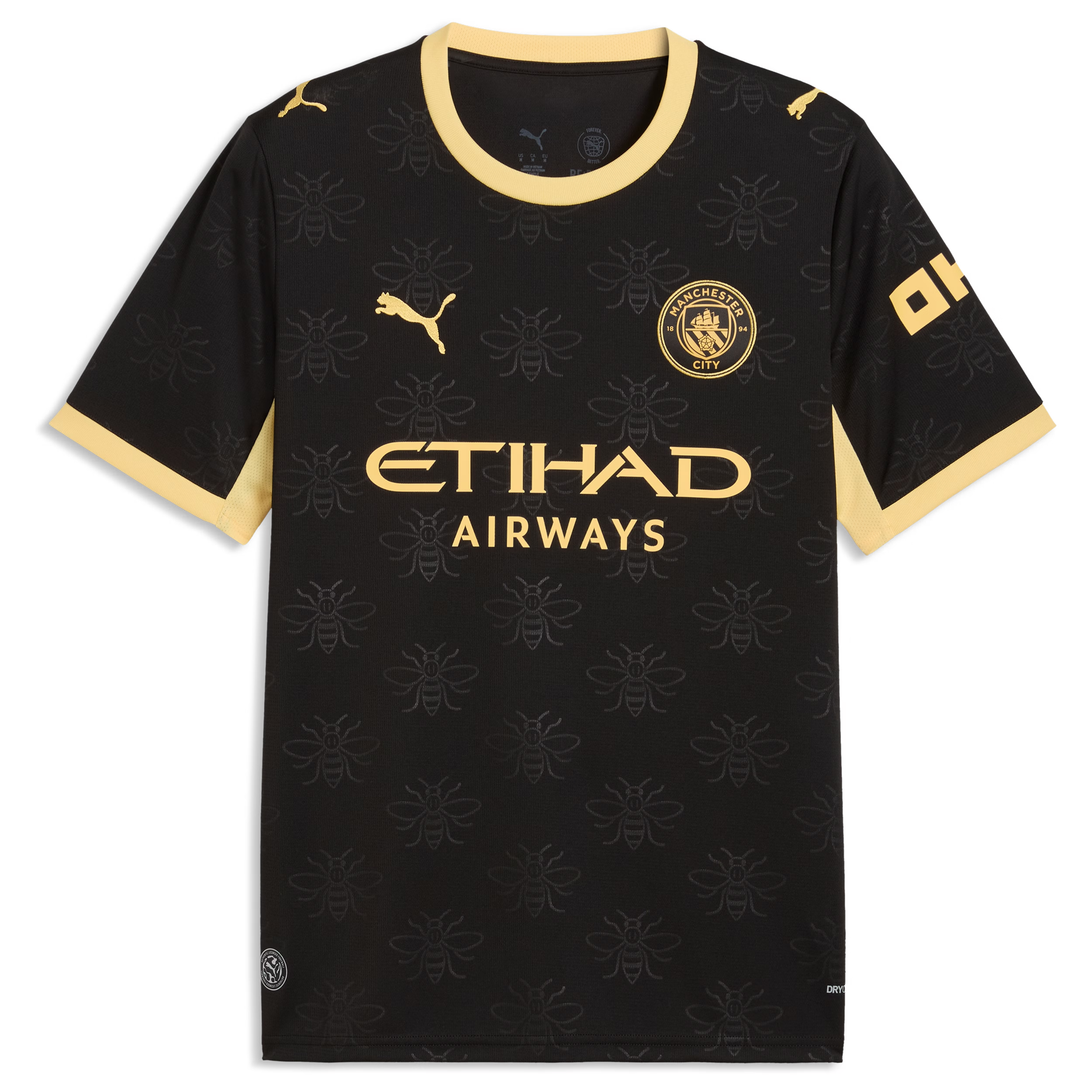 Black & Gold Soccer Jersey – Manchester Style 2026/27 (Haaland #9)