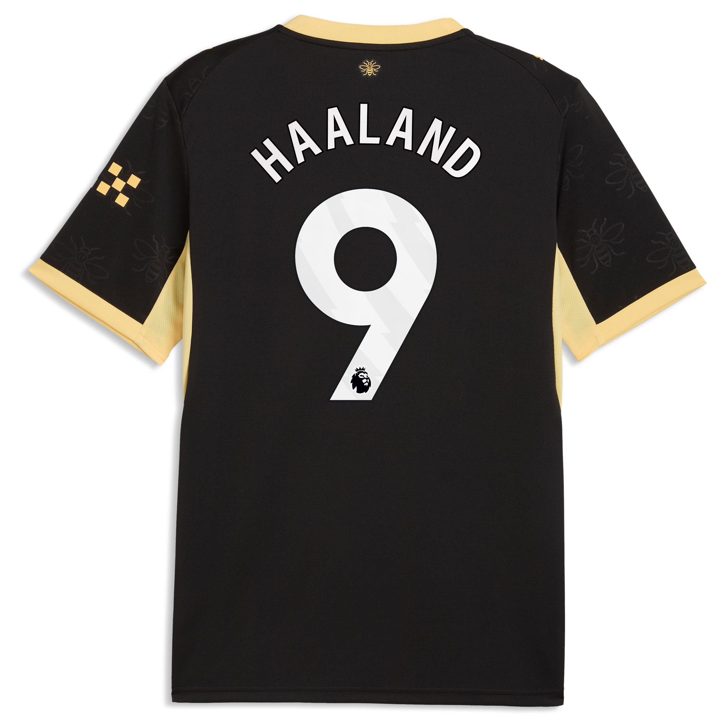 Black & Gold Soccer Jersey – Manchester Style 2026/27 (Haaland #9)