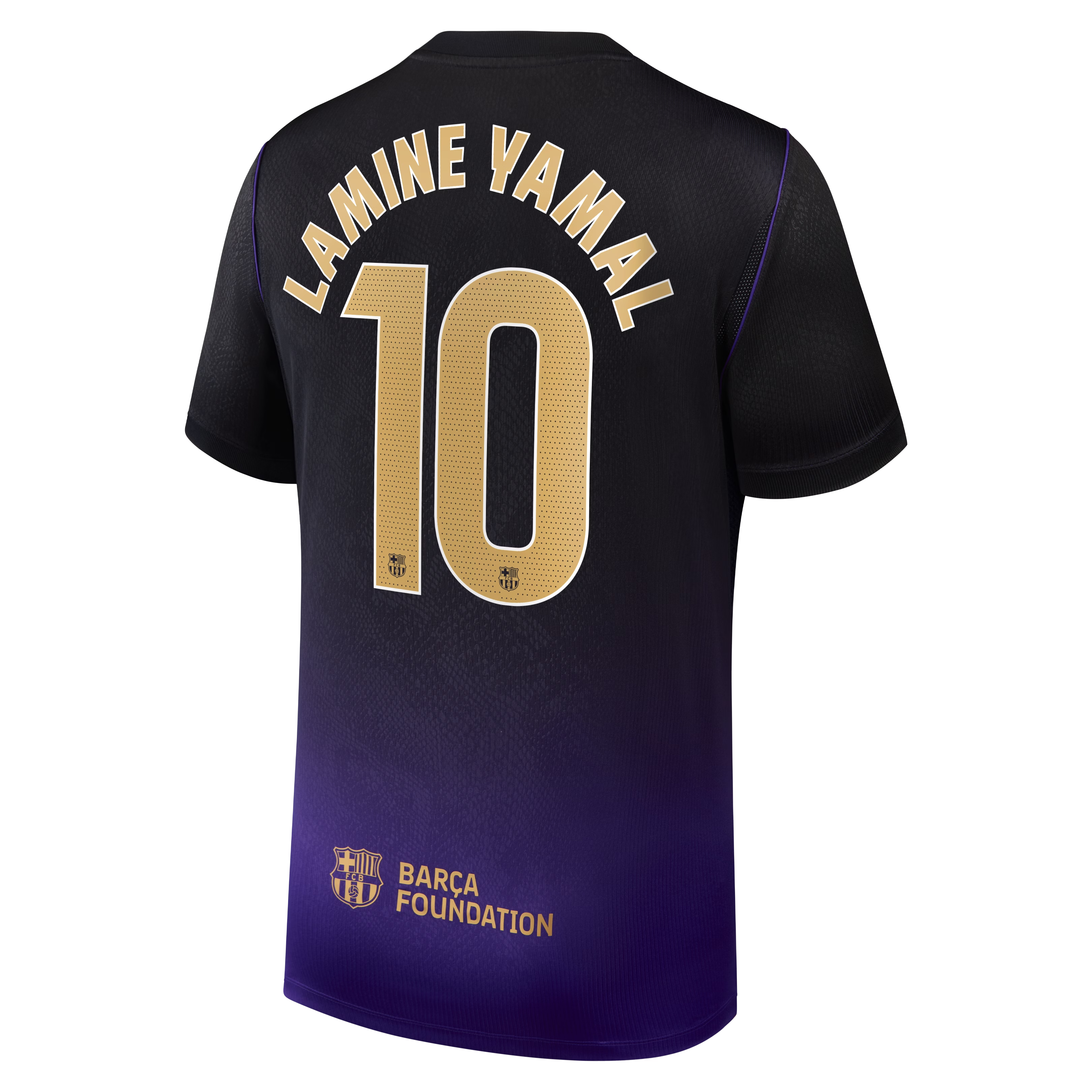 Black & Purple Gradient Soccer Jersey – Barcelona Style 2026/27 (Yamal #10)