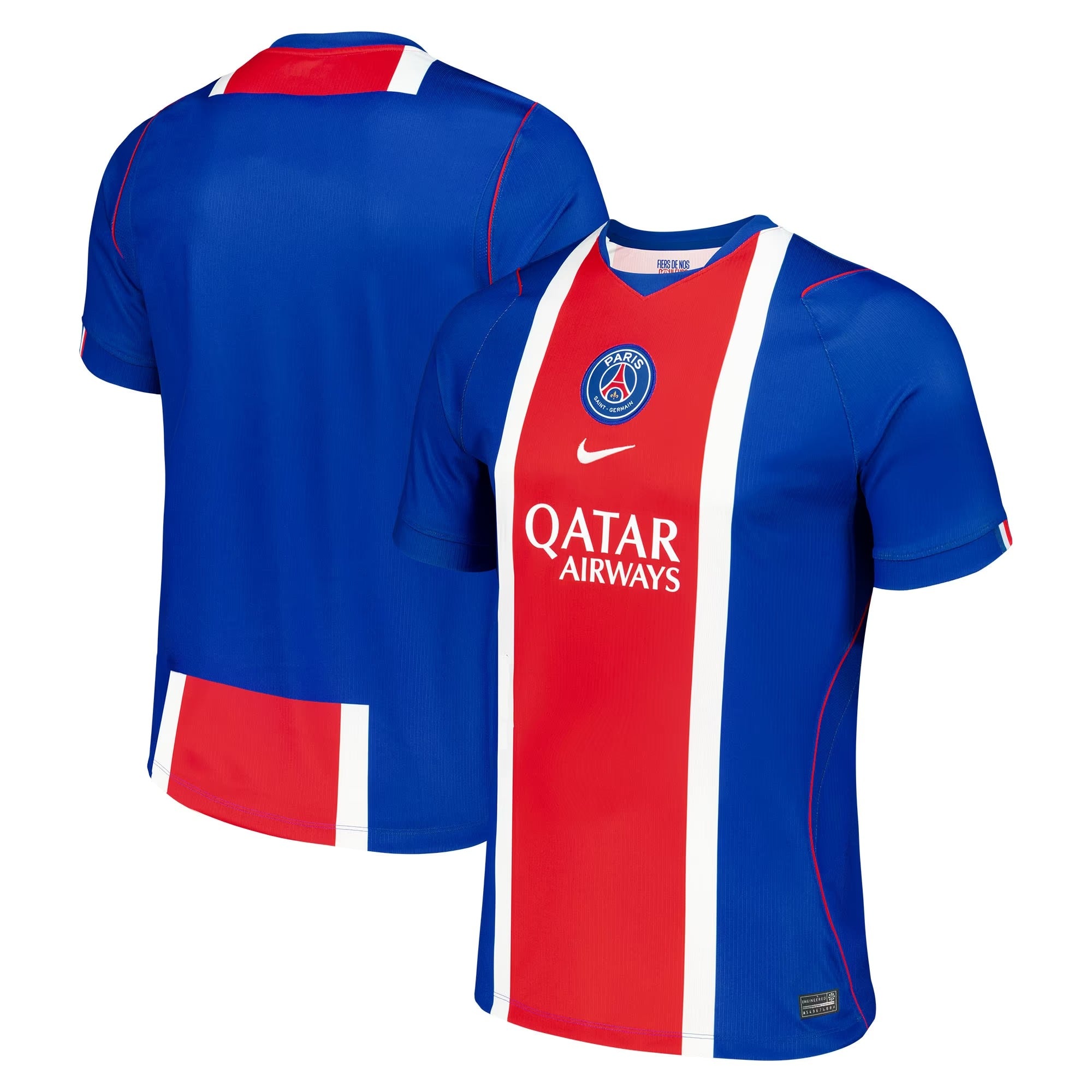 Blue Classic Center-Stripe Home Soccer Jersey | Athletic Fan Apparel Paris Saint-Germain