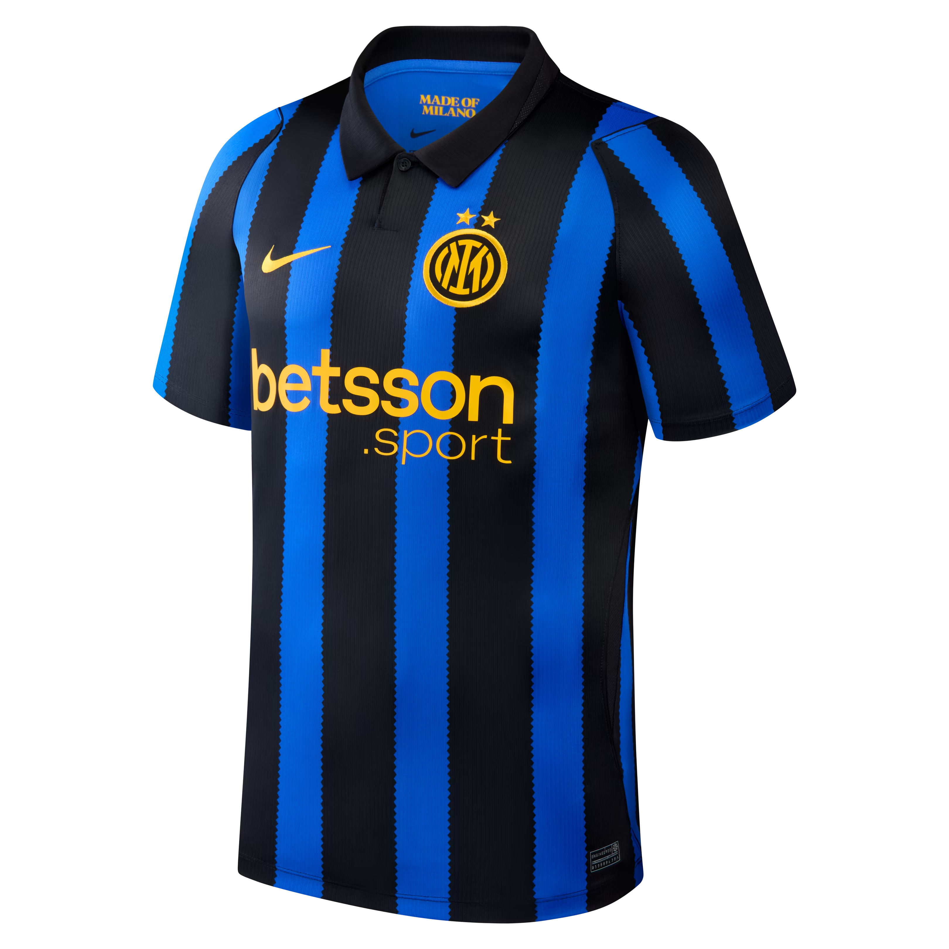 Blue Swatch-Inspired Stripe Home Fan Soccer Custom Jersey | Athletic Apparel Inter Milan