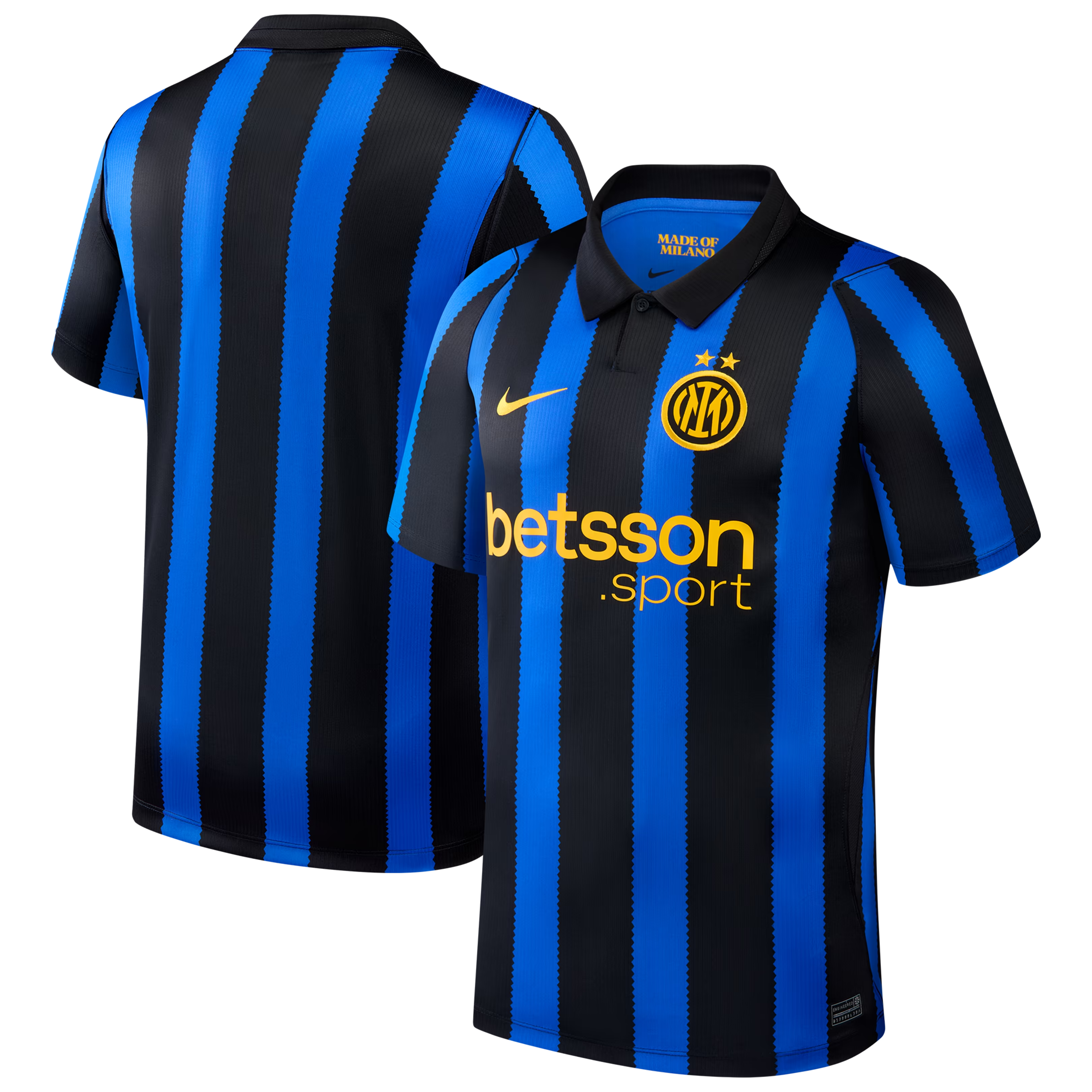 Blue Swatch-Inspired Stripe Home Fan Soccer Custom Jersey | Athletic Apparel Inter Milan