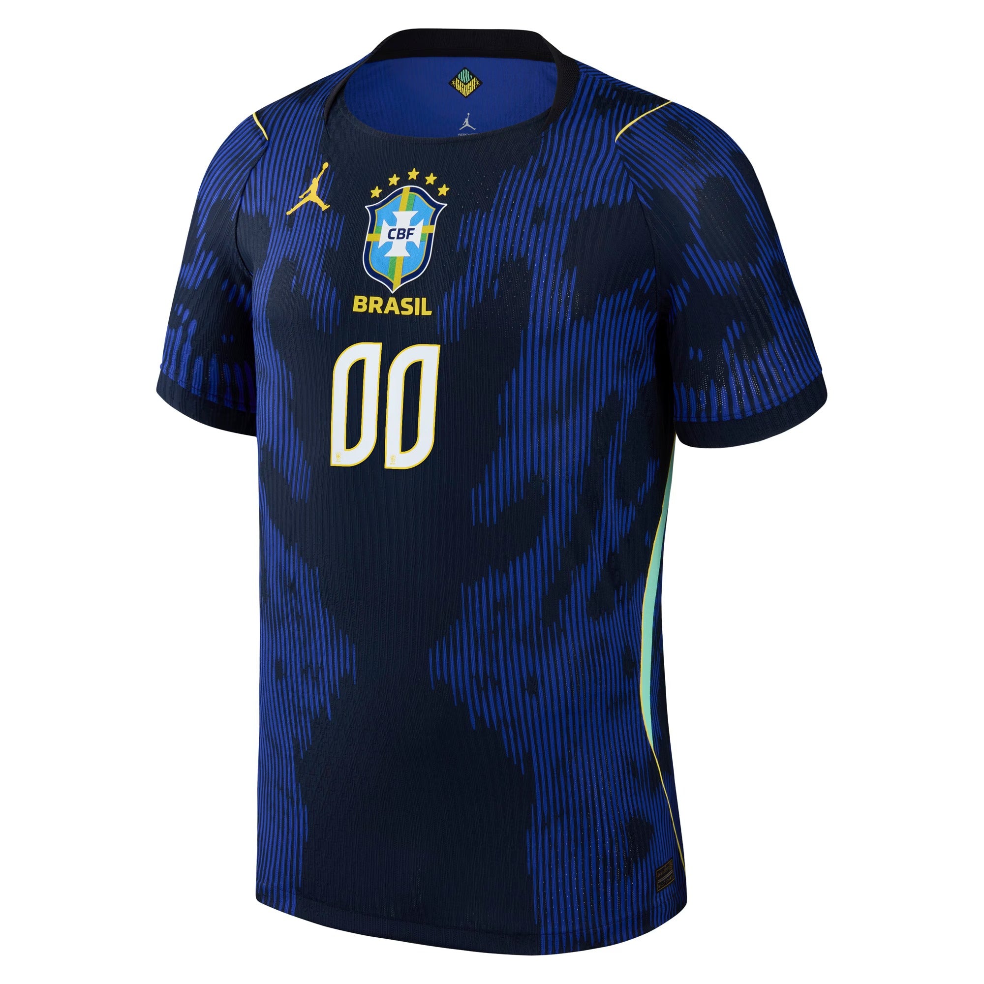 Brazil National Team Jordan Brand 2026 Away Match Custom Jersey - Blue