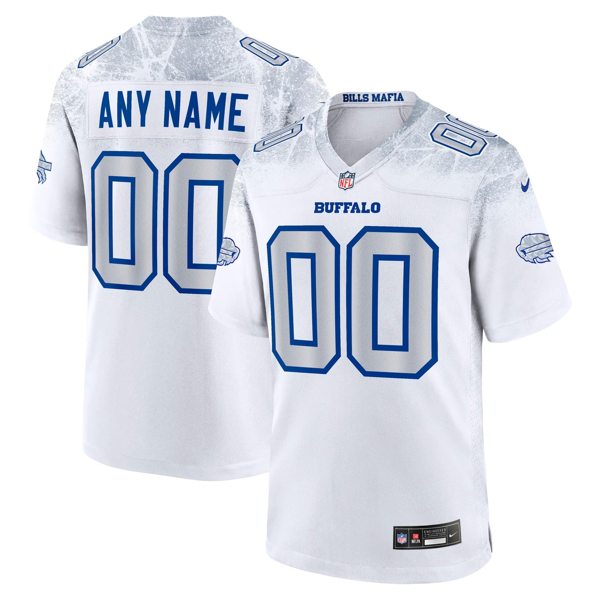 Buffalo Bills Nike 2025 Rivalries Collection Custom Game Jersey - White - Jersey Teams World