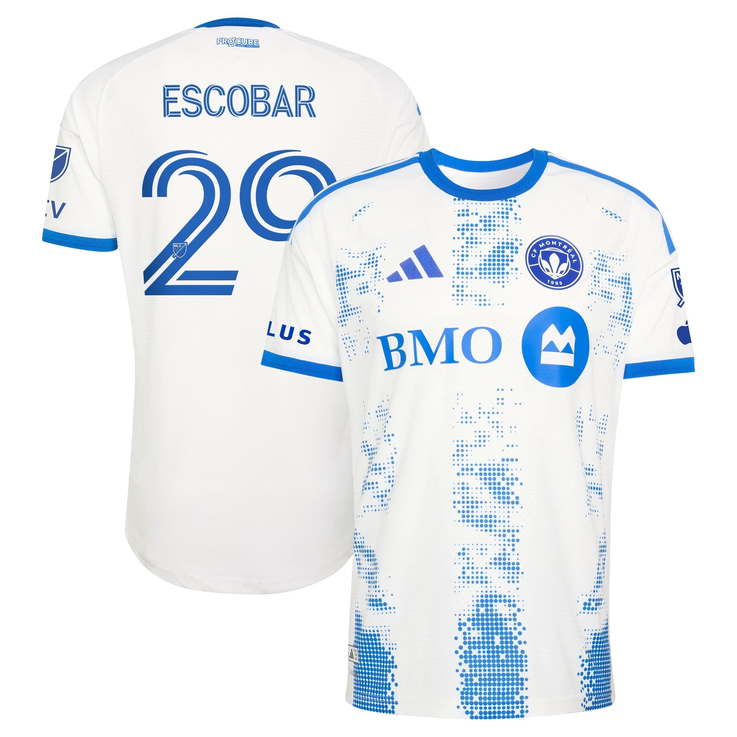 CF Montréal // adidas Franco Escobar #29 Official 2026 The Procure Jersey – White