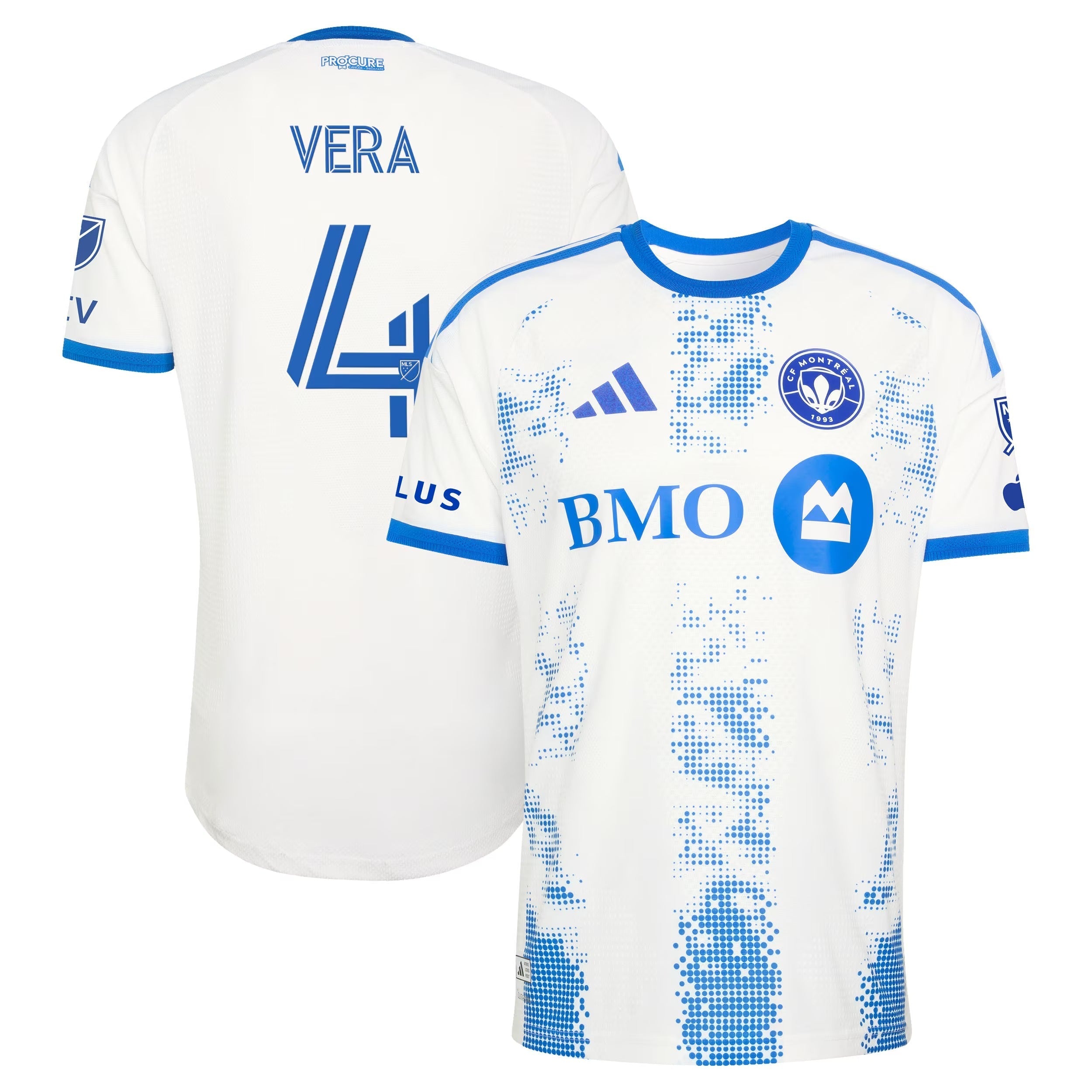 CF Montréal // adidas Vera #4 Official 2026 The Procure On-Field Patch Jersey – White