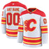 Calgary Flames Fanatics Away Premium Custom Jersey – White