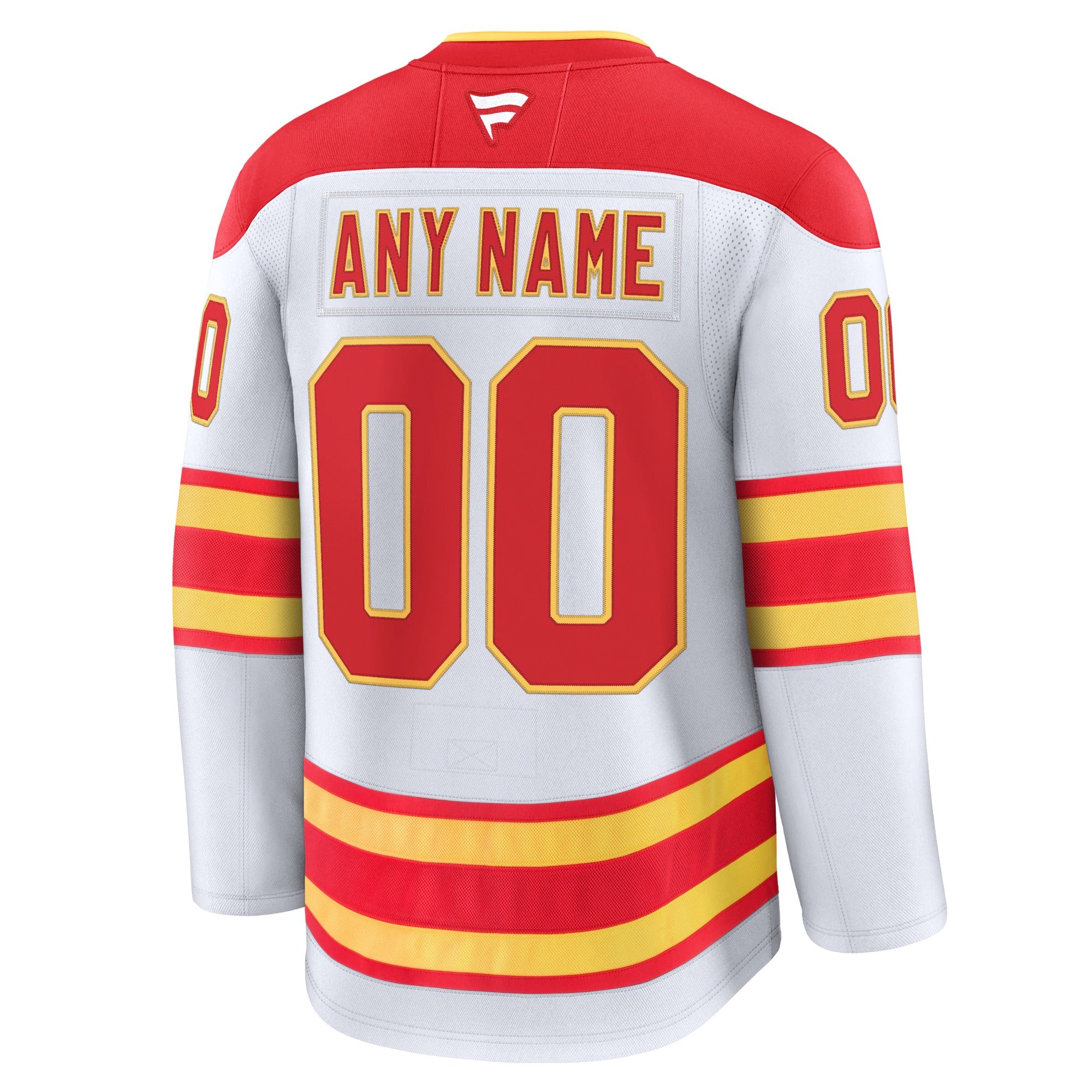 Calgary Flames Fanatics Away Premium Custom Jersey – White