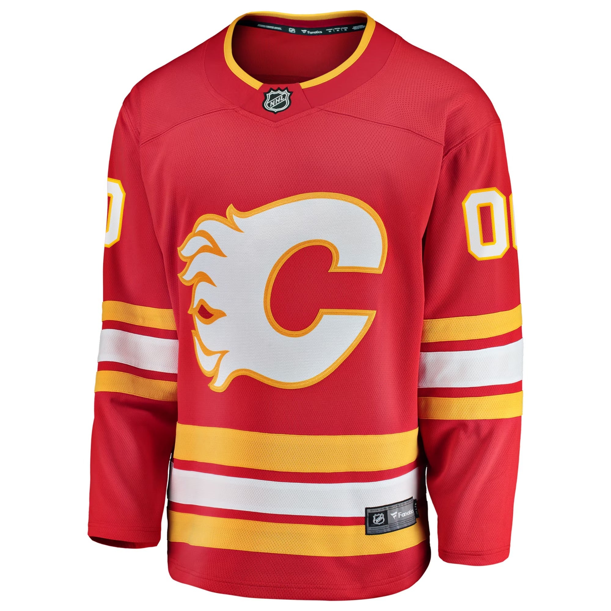 Calgary Flames Fanatics Home Breakaway Custom Jersey – Red