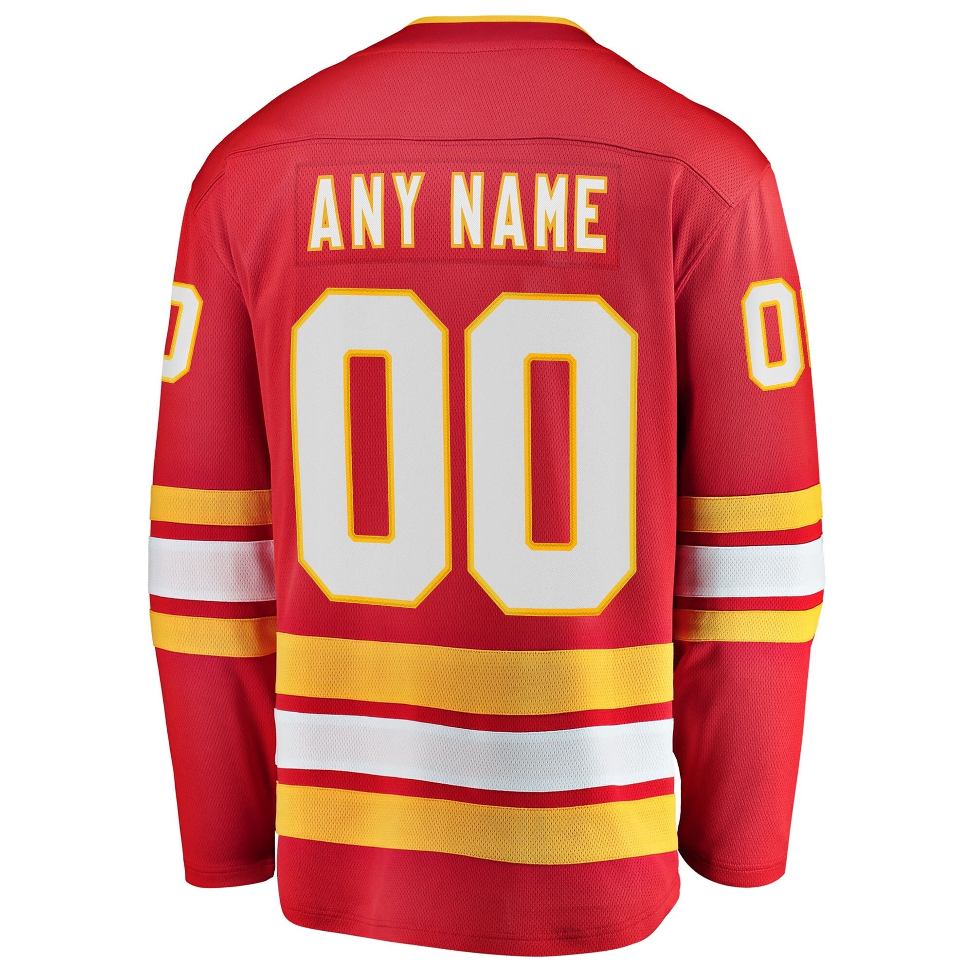 Calgary Flames Fanatics Home Breakaway Custom Jersey – Red