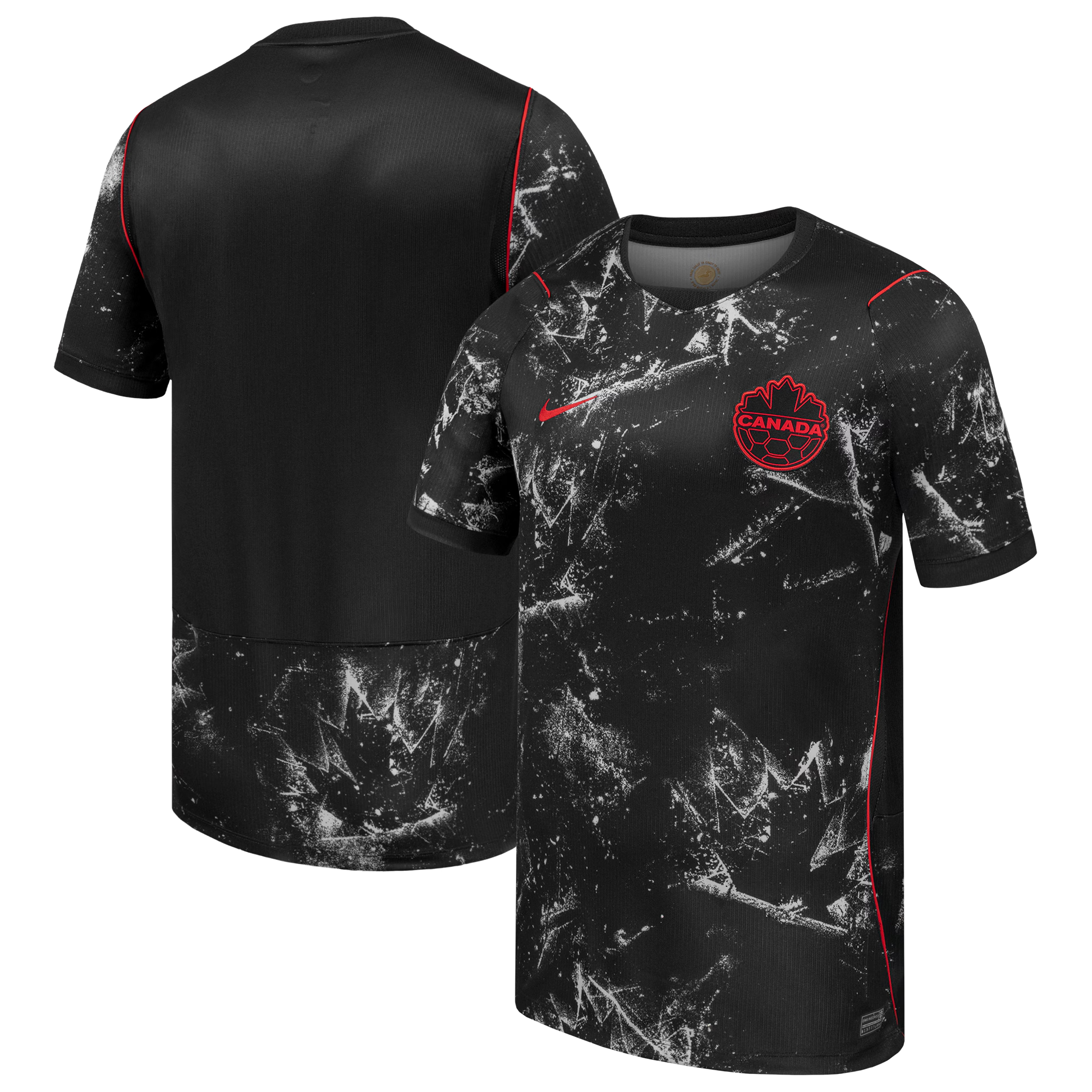 Canada Soccer 2026 Away Stadium Custom Jersey Black | Nike Soccer Jersey