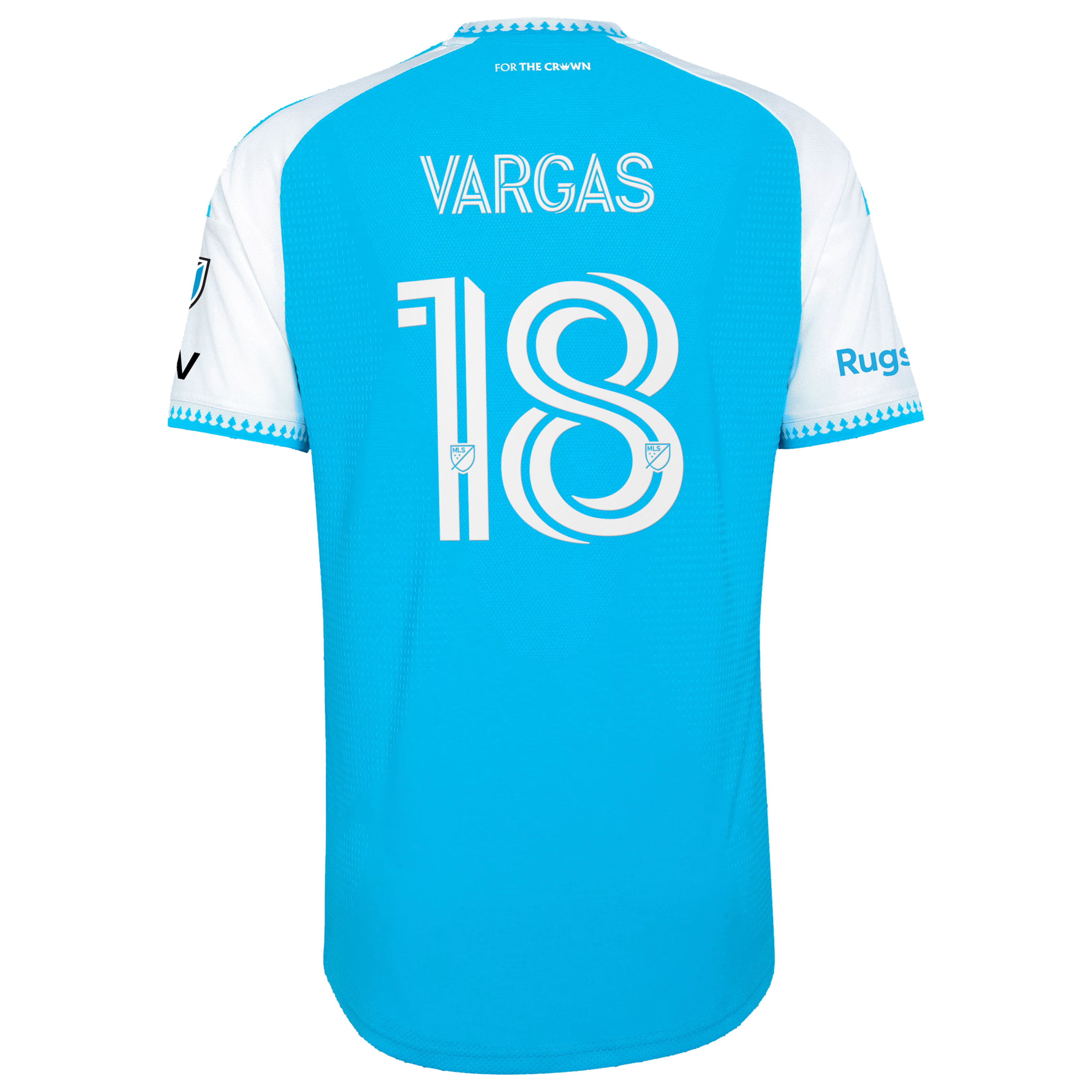 Charlotte FC // adidas Kerwin Vargas #18 Official 2026 Carolina Kit On-Field Patch Jersey – Blue