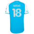 Charlotte FC // adidas Kerwin Vargas #18 Official 2026 Carolina Kit On-Field Patch Jersey – Blue