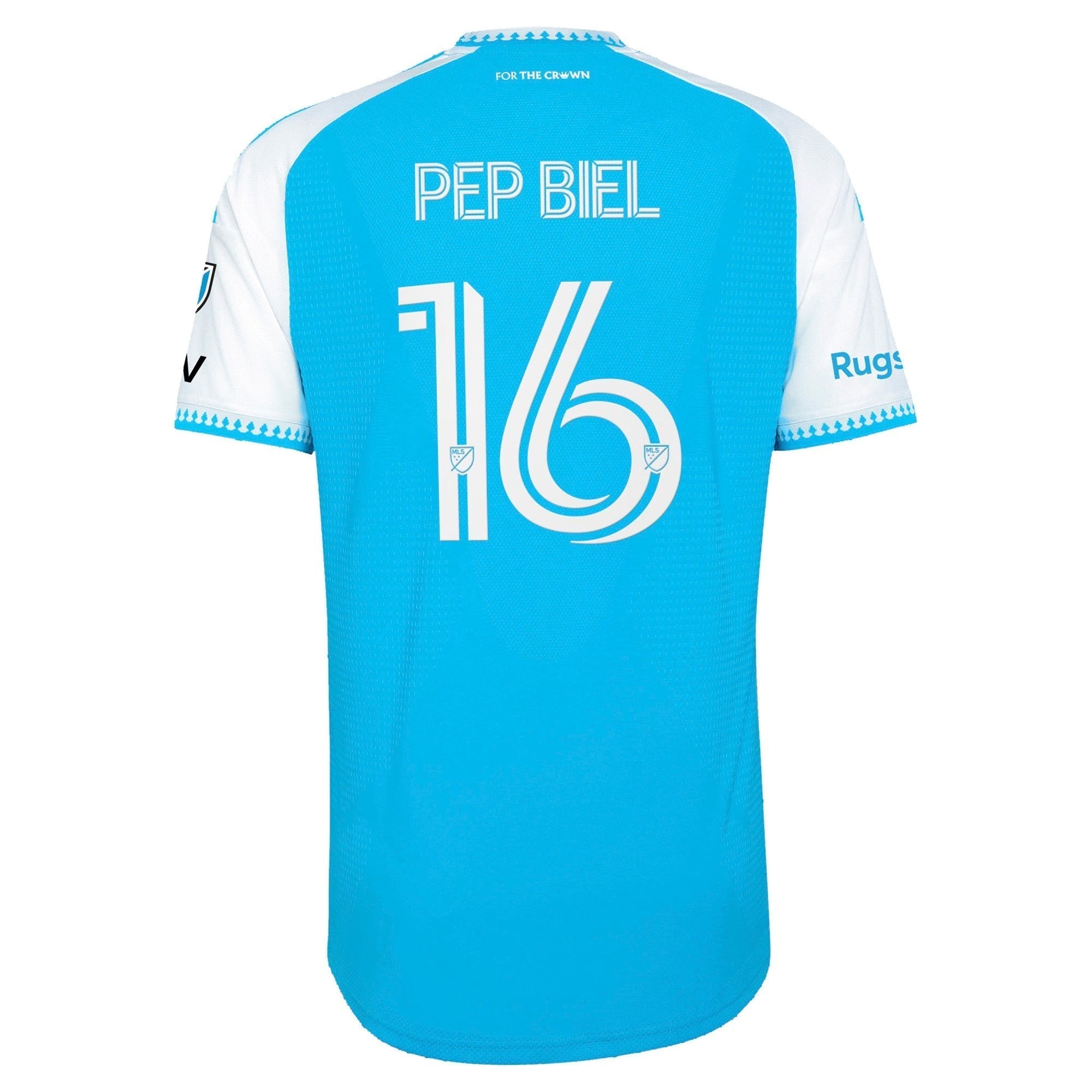 Charlotte FC // adidas Pep Biel #16 Official 2026 Carolina Kit On-Field Patch Jersey – Blue
