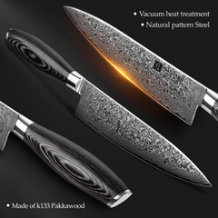 Chef Knife Japanese Style VG10 Damascus For Kitchen