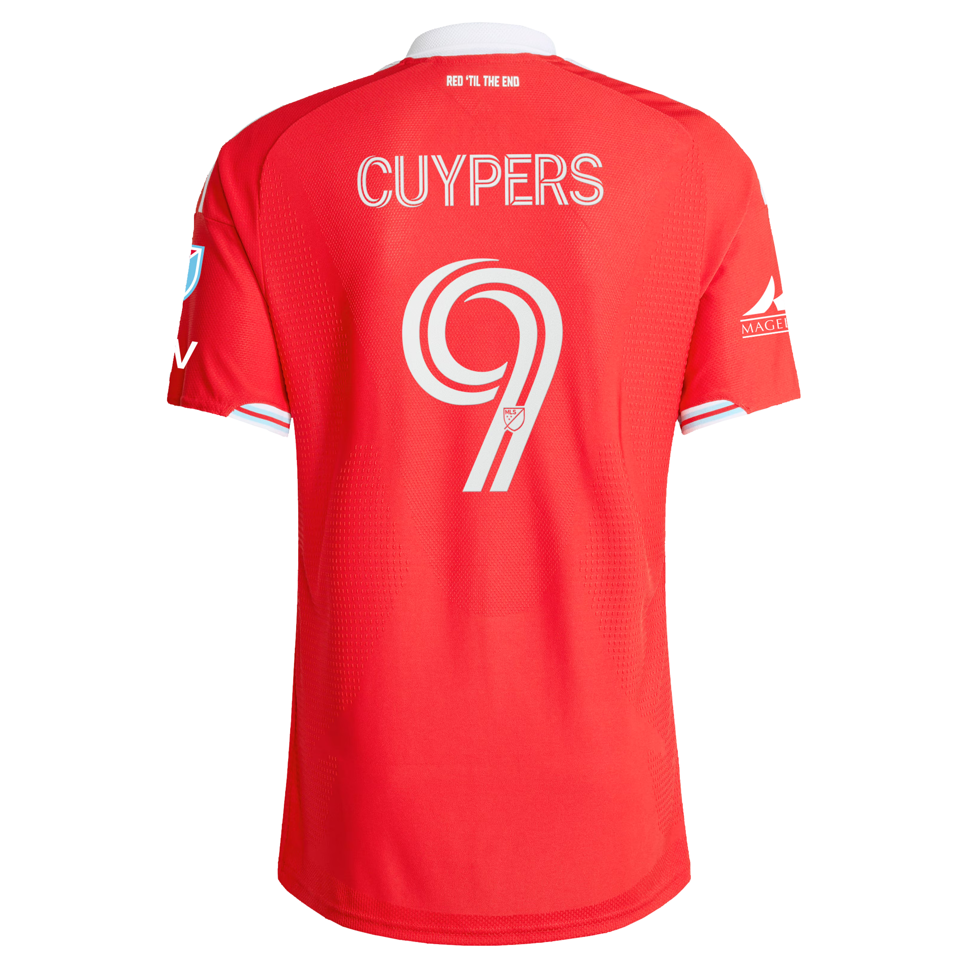 Chicago Fire // adidas Hugo Cuypers #9 Official 2026 Forever Red On-Field Patch Jersey – Red