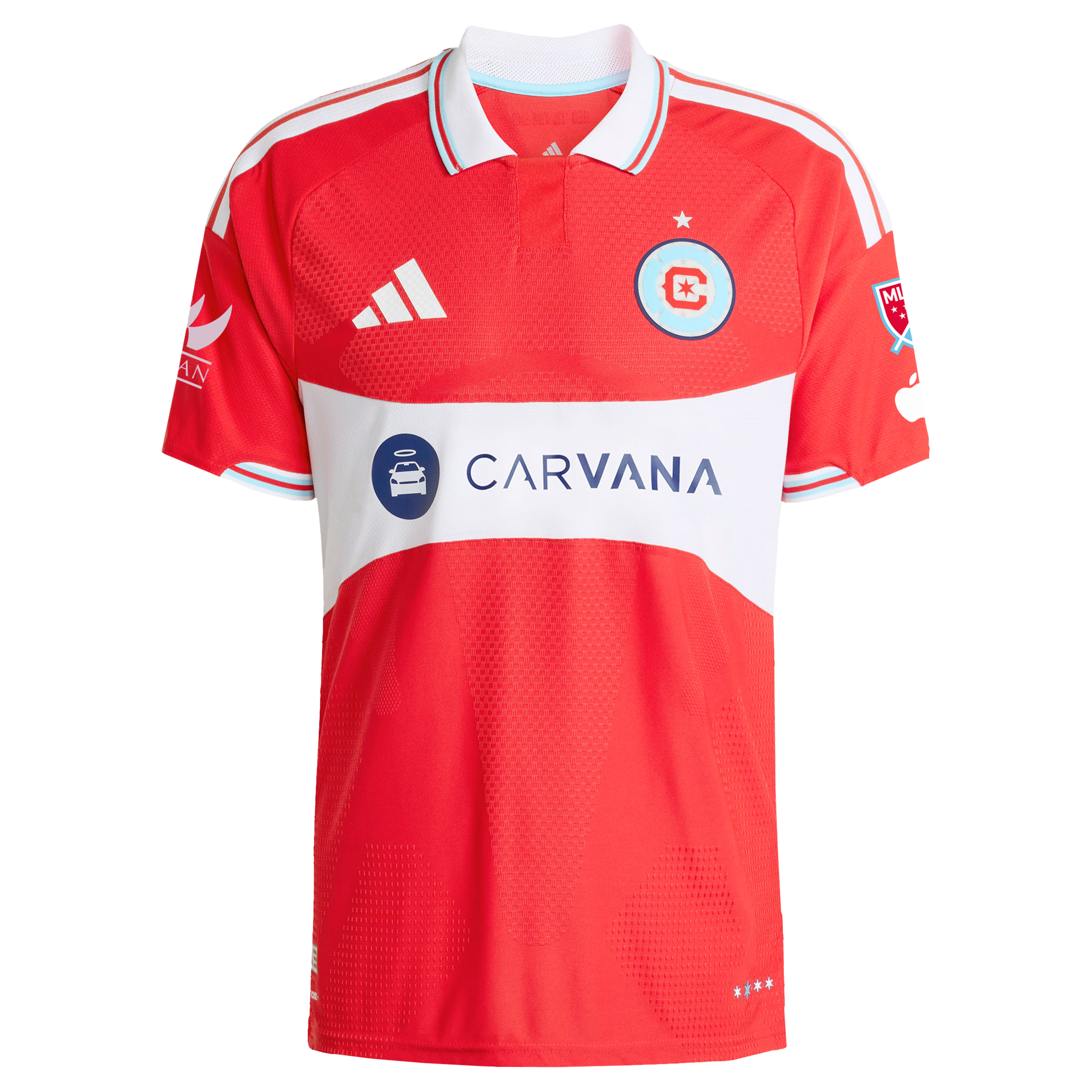Chicago Fire // adidas Official 2026 Forever Red On-Field Patch Custom Jersey – Red