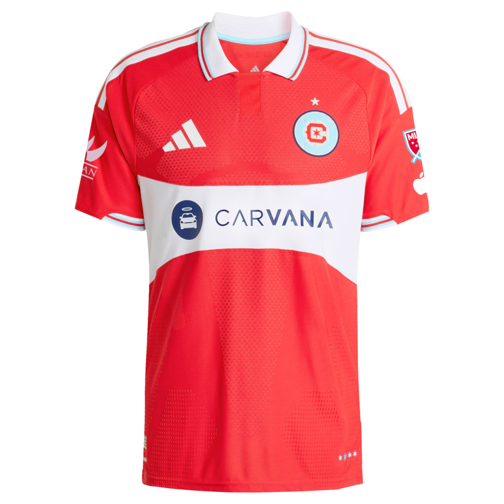 Chicago Fire // adidas Philip Zinckernagel #11 Official 2026 Forever Red On-Field Patch Jersey – Red