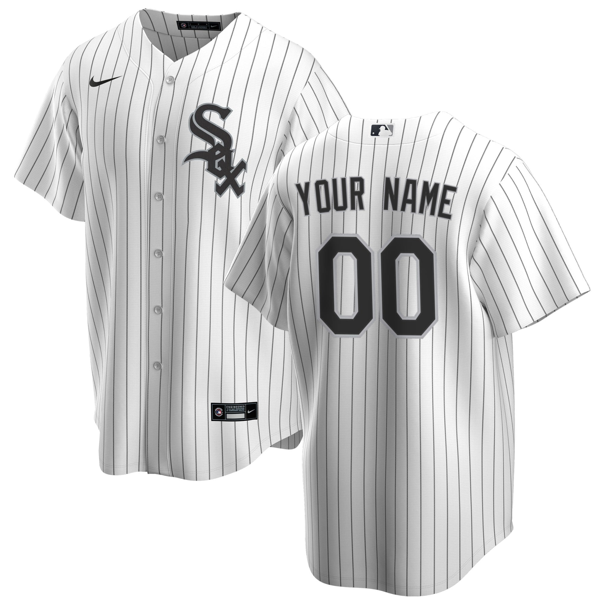 Chicago White Sox Nike Home Custom Authentic T-shirt - White