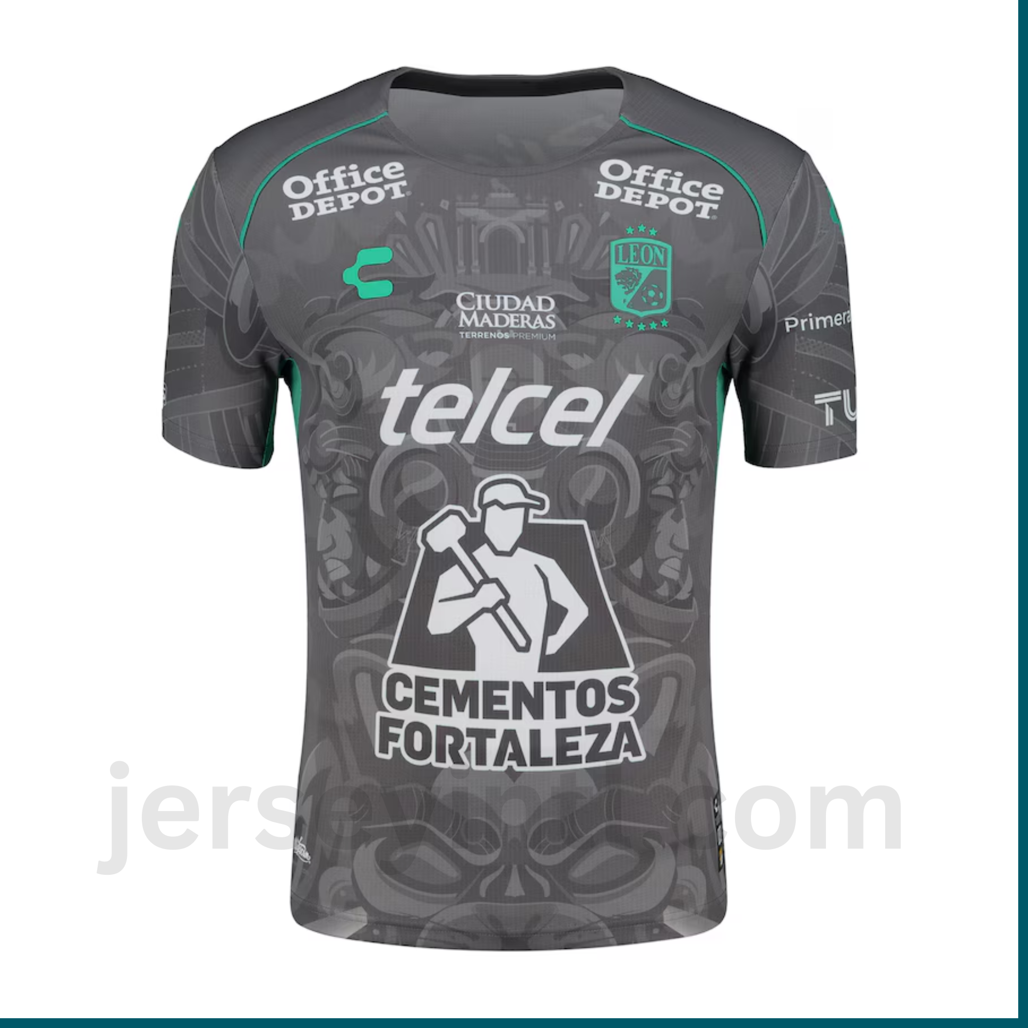 Club León 2024/25 Third Authentic Jersey by Charly – Men's Soccer Jersey – Gray