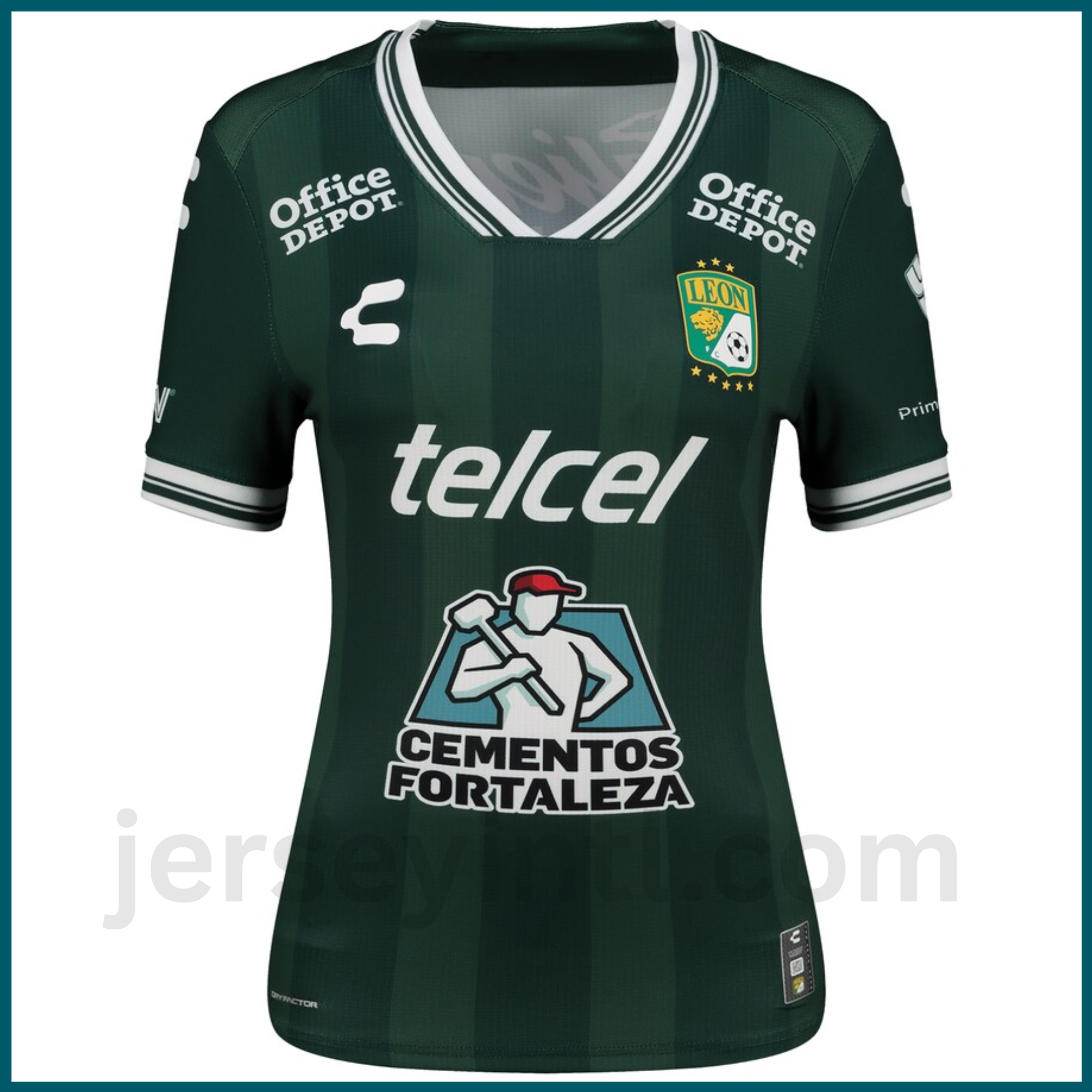 Club León Women’s 2025/26 Home Authentic Jersey by Charly – Green Soccer Jersey