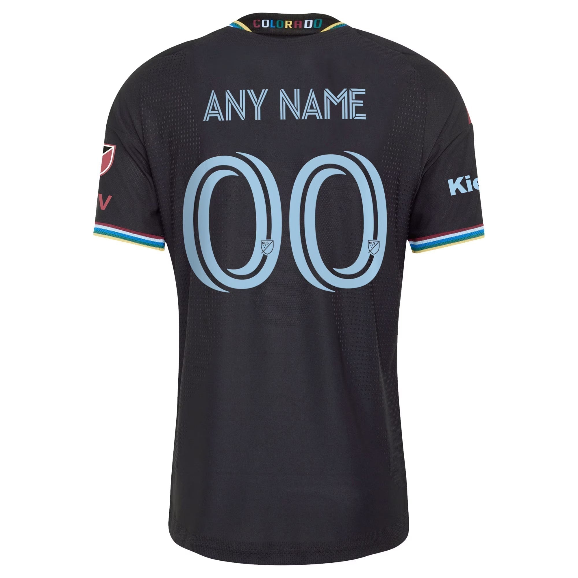 Colorado Rapids // adidas Official 2026 Colorful Colorado On-Field Patch Custom Jersey – Black