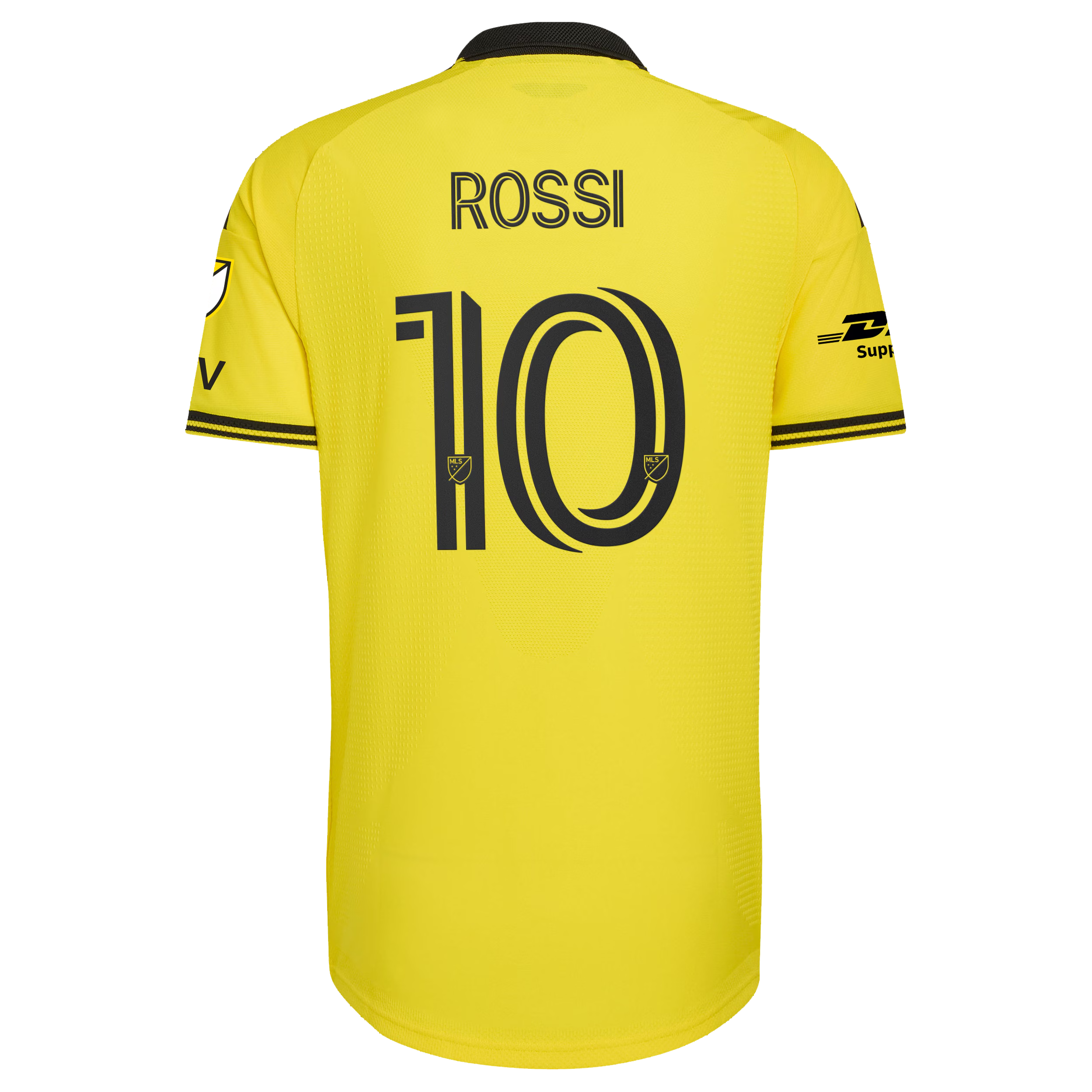 Columbus Crew // Diego Rossi #10 Official 2026 The Crafted for Excellence On-Field Patch Jersey – Yellow