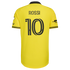 Columbus Crew // Diego Rossi #10 Official 2026 The Crafted for Excellence On-Field Patch Jersey – Yellow