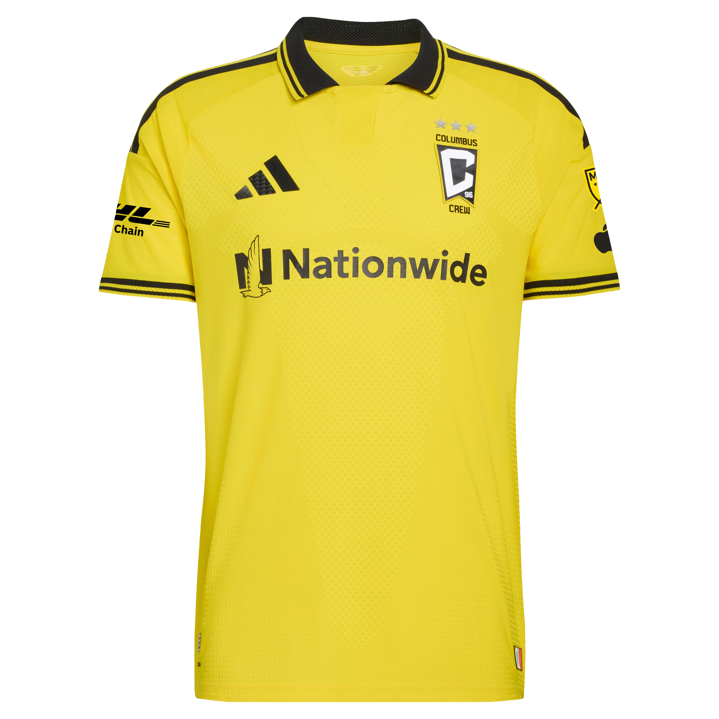 Columbus Crew // Diego Rossi #10 Official 2026 The Crafted for Excellence On-Field Patch Jersey – Yellow