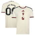Cream Rose Print Third Customizable Soccer Jersey | Athletic Apparel Man United