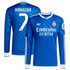 Cristiano Ronaldo 7 Real Madrid adidas 2025/26 Third Long Sleeve Player Jersey - Blue