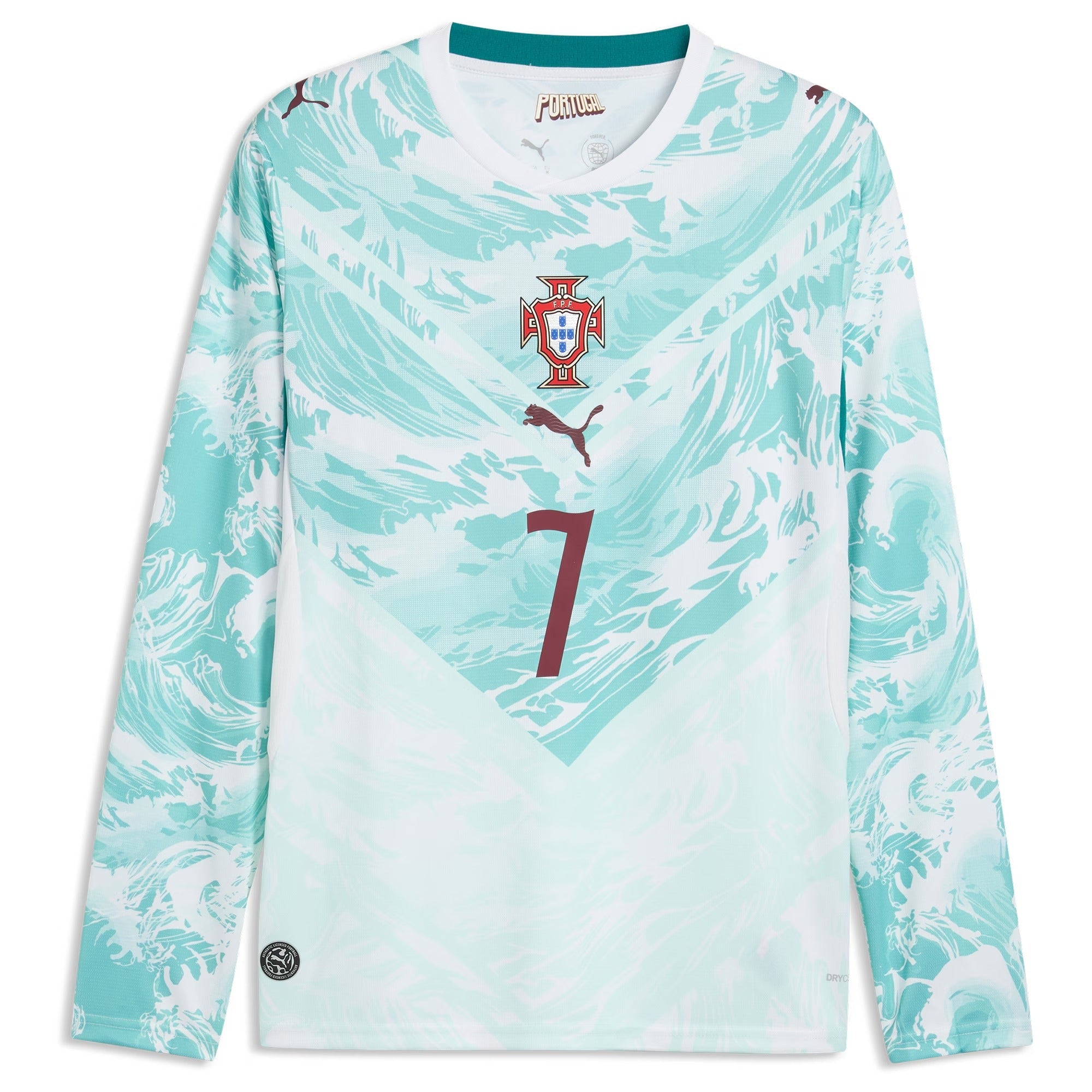 Cristiano Ronaldo #7 Portugal 2026 Long Sleeve Away Jersey - Puma White