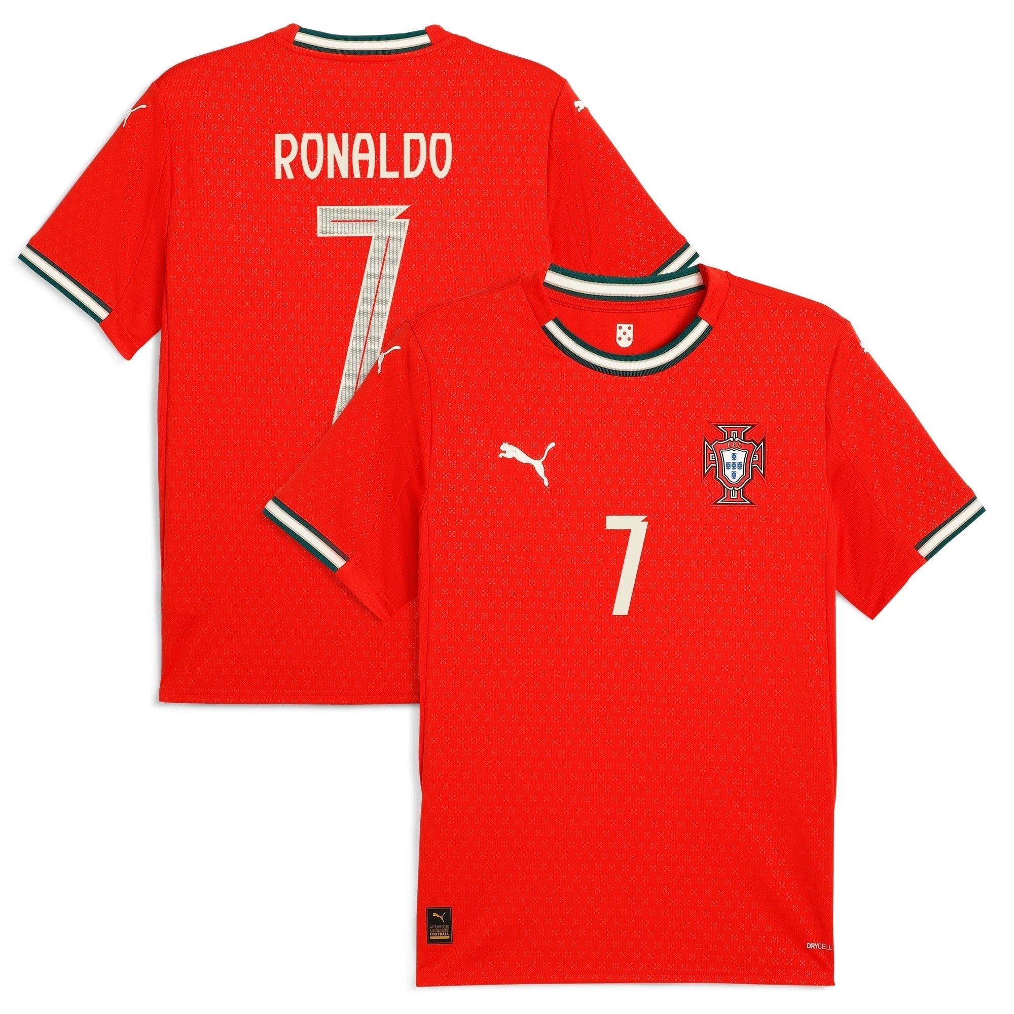 Cristiano Ronaldo 7 Portugal 2025/26 Home Authentic T-shirt - Red