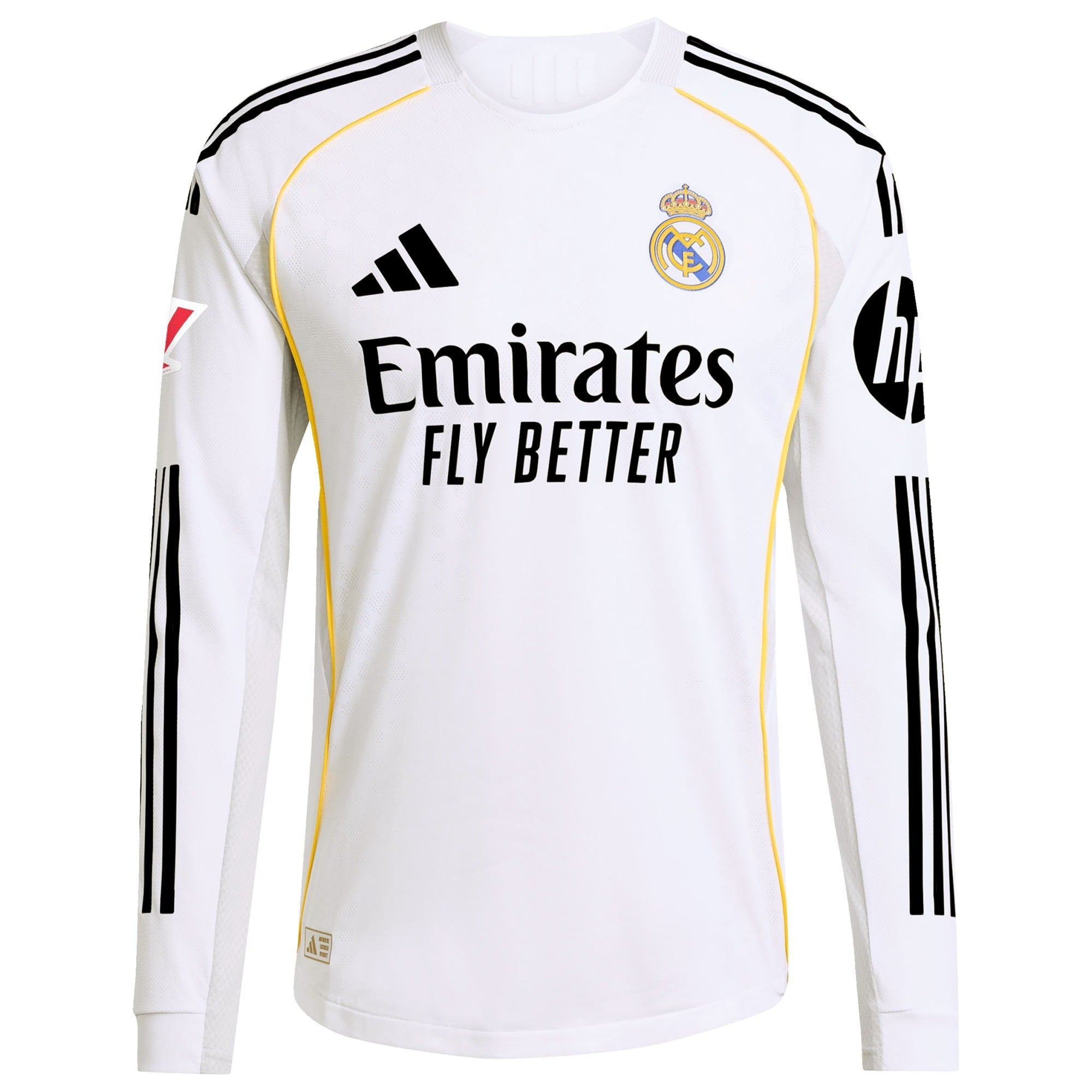 Cristiano Ronaldo 7 Real Madrid adidas 2025/26 Home Long Sleeve Jersey - White