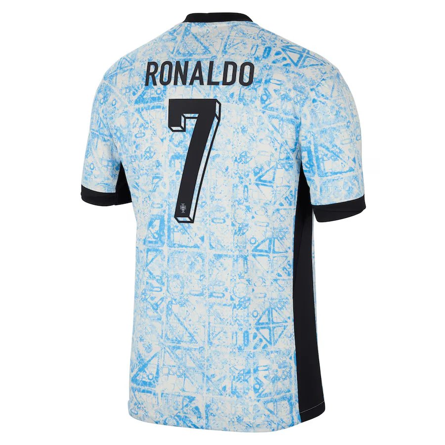 Cristiano Ronaldo Portugal National Team Shirt 2024/25 Nike Away Authentic T-shirt – Blue
