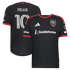 D.C. United // adidas Gabriel Pirani #10 Official 2026 Black-and-Red On-Field Patch Jersey – Black