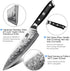 Damascus Chef Knife 8 Inch Japanese Steel 67 Layers Kitchen
