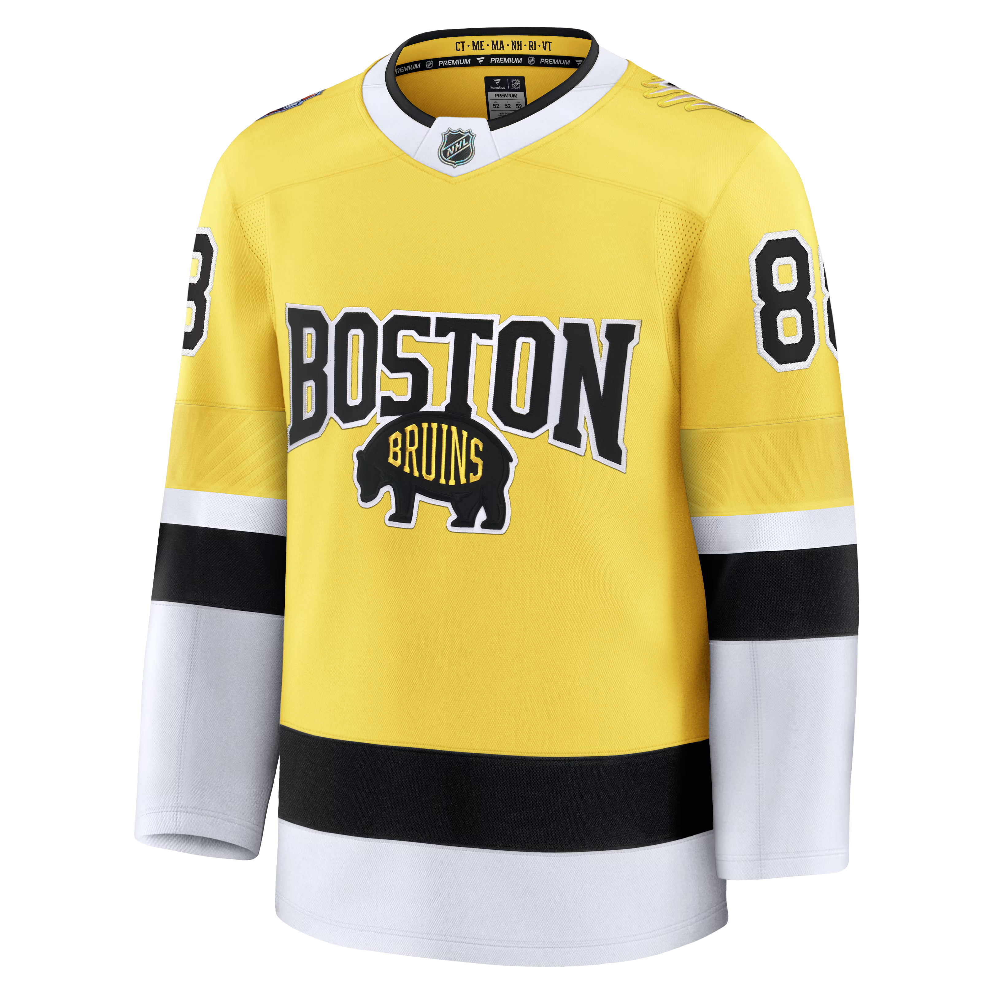 David Pastrňák Boston Bruins Fanatics 2026 NHL Stadium Series Premium Jersey – Gold