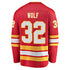 Dustin Wolf Calgary Flames Fanatics Home Breakaway Jersey – Red