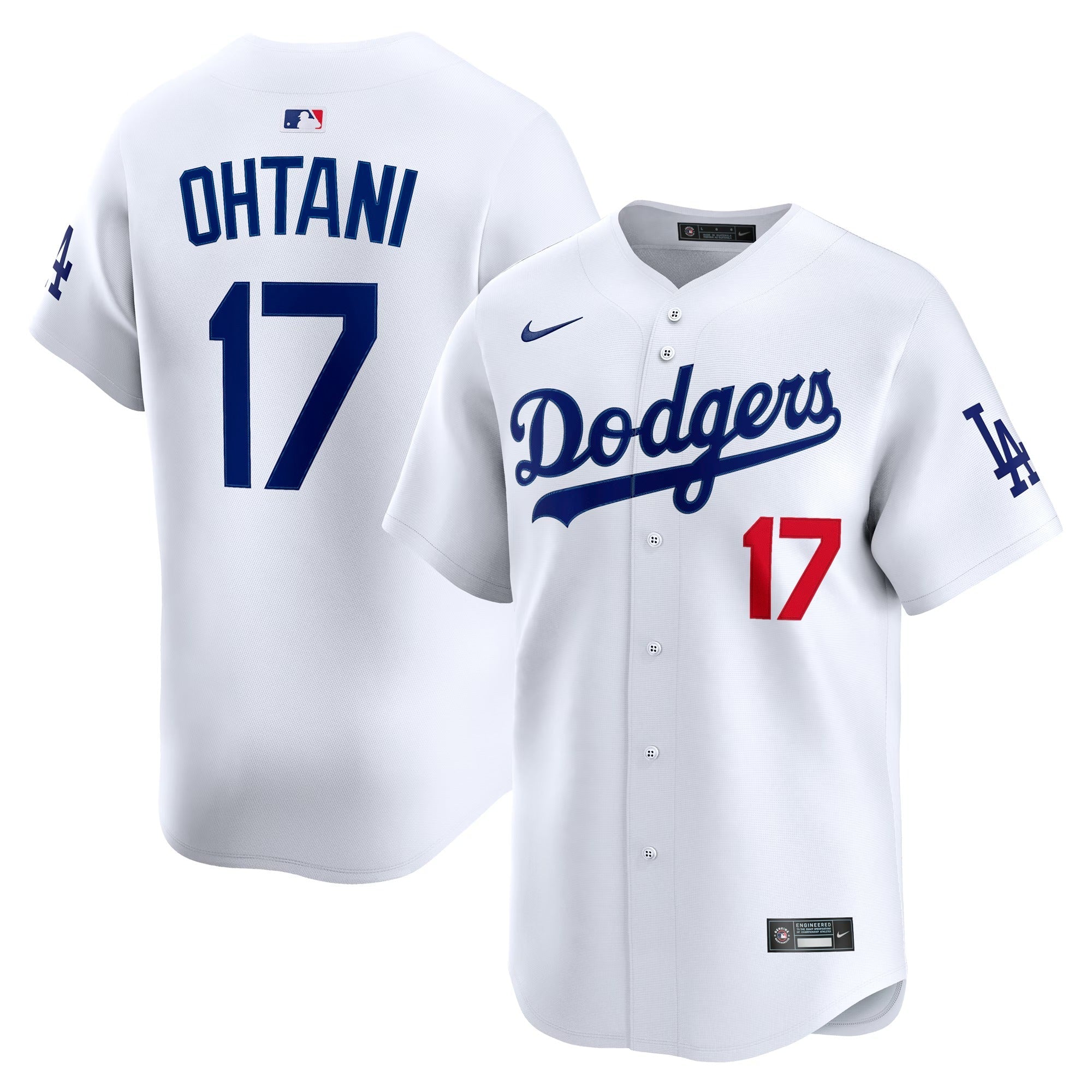 Elite Series Baseball Performance Dodgers Jersey - Home White Edition ( Ohtani #17)