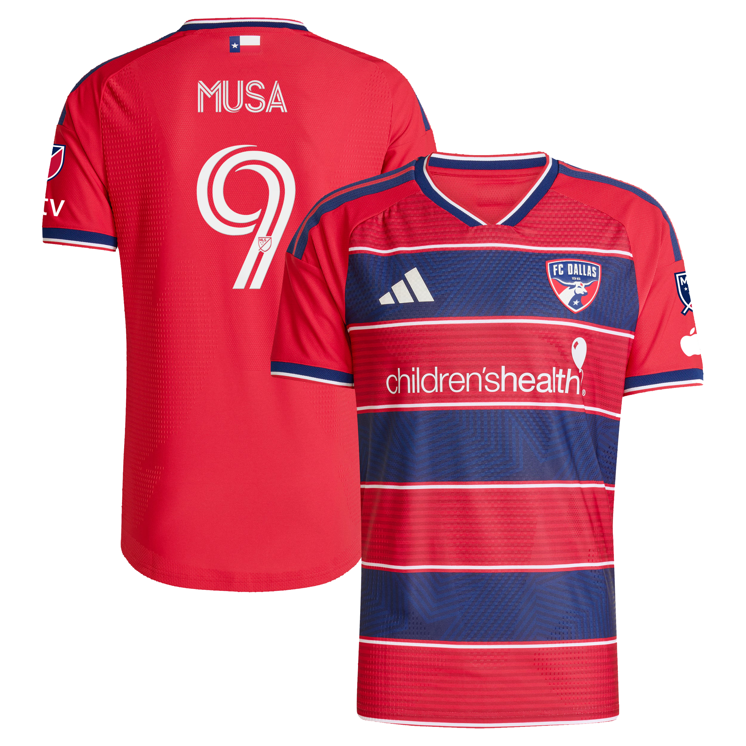 FC Dallas // Petar Musa #9 Official 2026 DNA On-Field Patch Jersey – Red