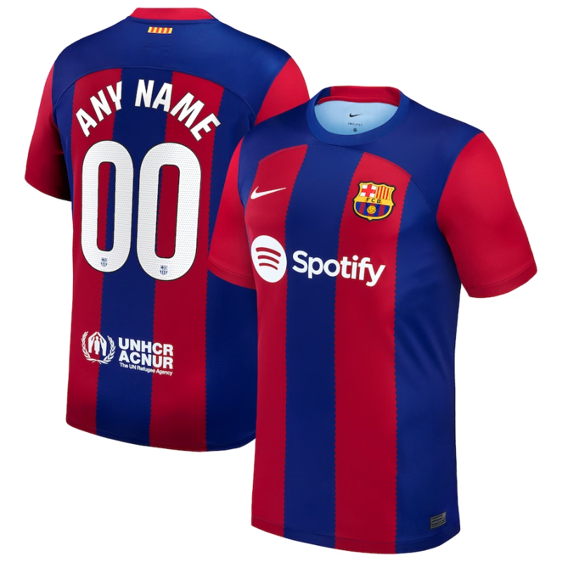 Fc Barcelona Nike 2023/24 Home Custom Authentic T-shirt - Royal