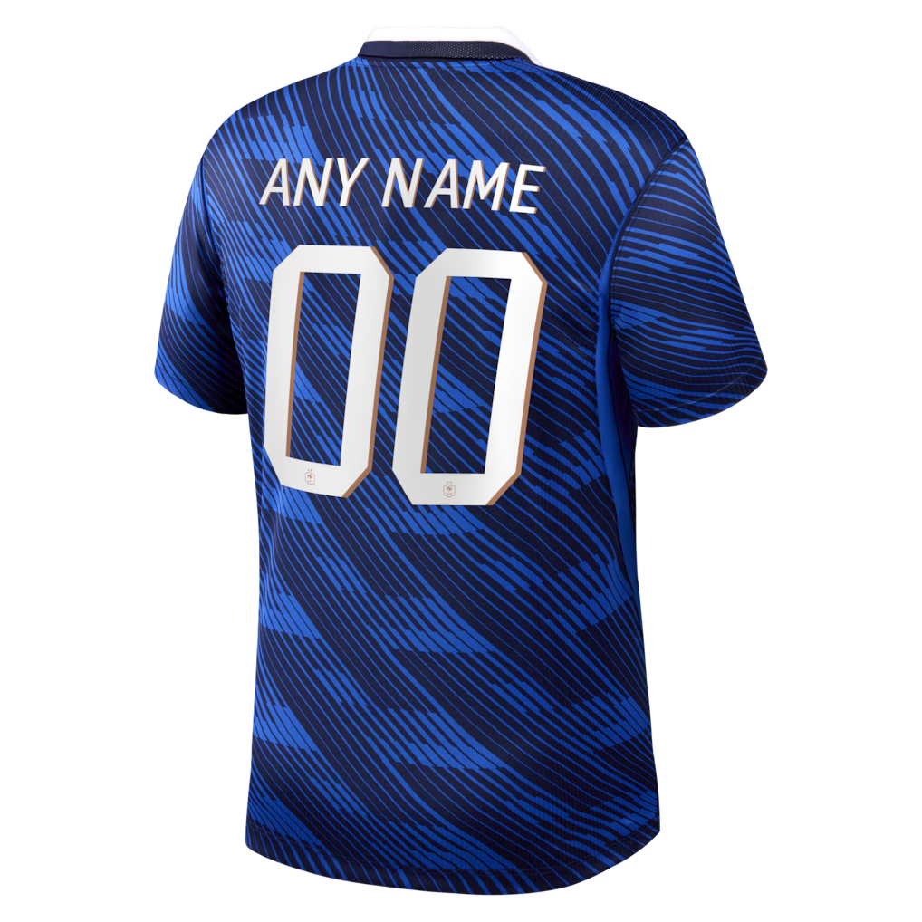 France National Team Nike 2026 Home Stadium Replica Custom Jersey - Blue