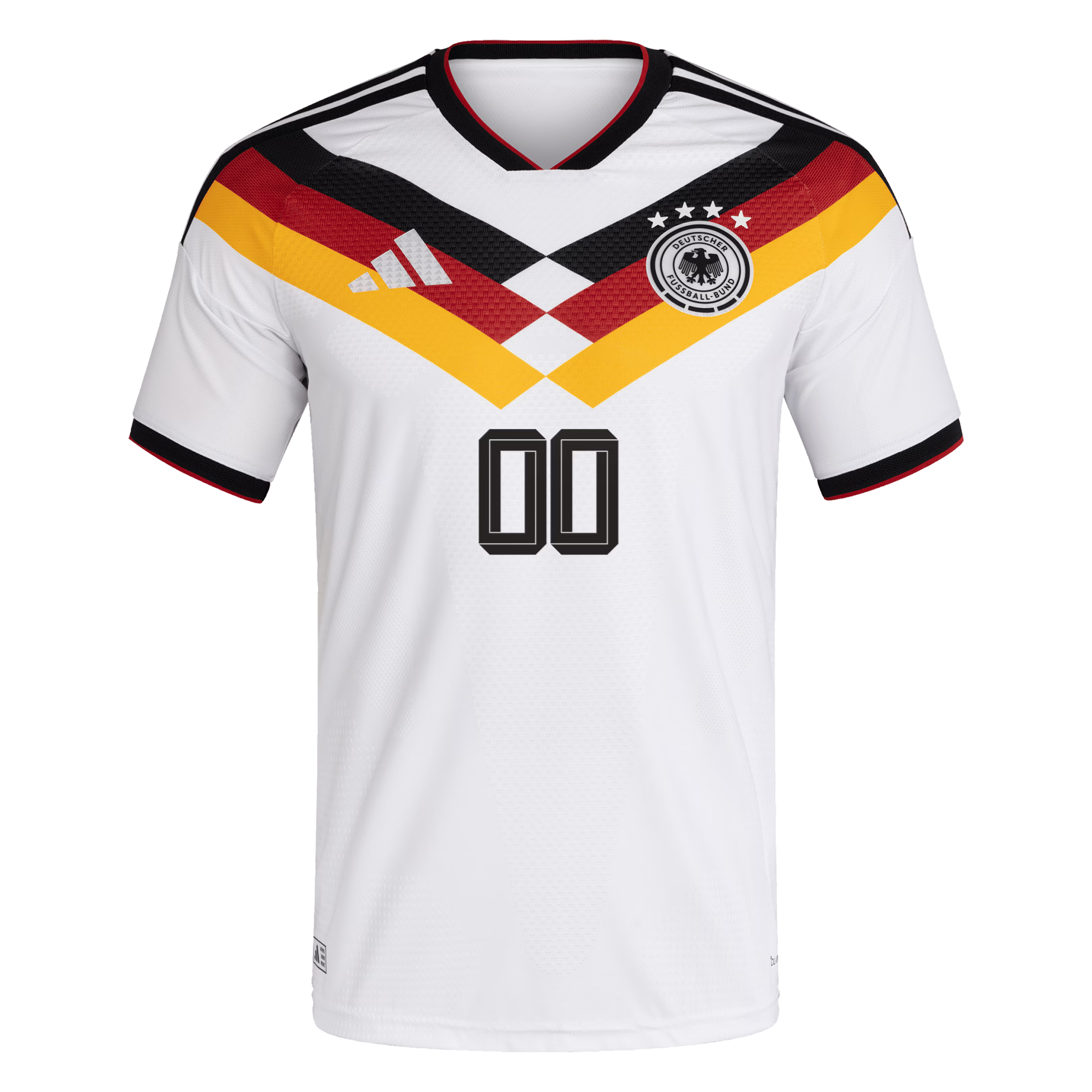 Germany National Team Home Football Shirt 2026 - White/Black/Gold - Custom Name & Number