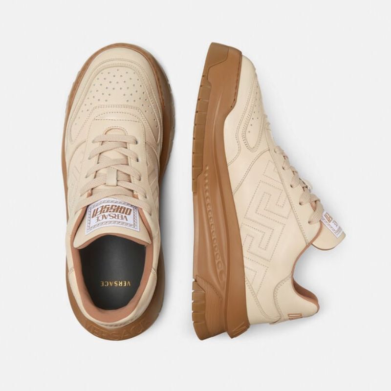 Greca Odissea Luxury sneakers Beige - Nevada Shoe