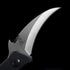 Emerson Elvia Tactical Flipper Knife – 2.75" 154CM Stainless Steel Hawkbill Blade – Textured G10 Handle Combat Folding Claw Knife