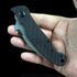 Emerson Elvia Tactical Flipper Knife – 2.75" 154CM Stainless Steel Hawkbill Blade – Textured G10 Handle Combat Folding Claw Knife